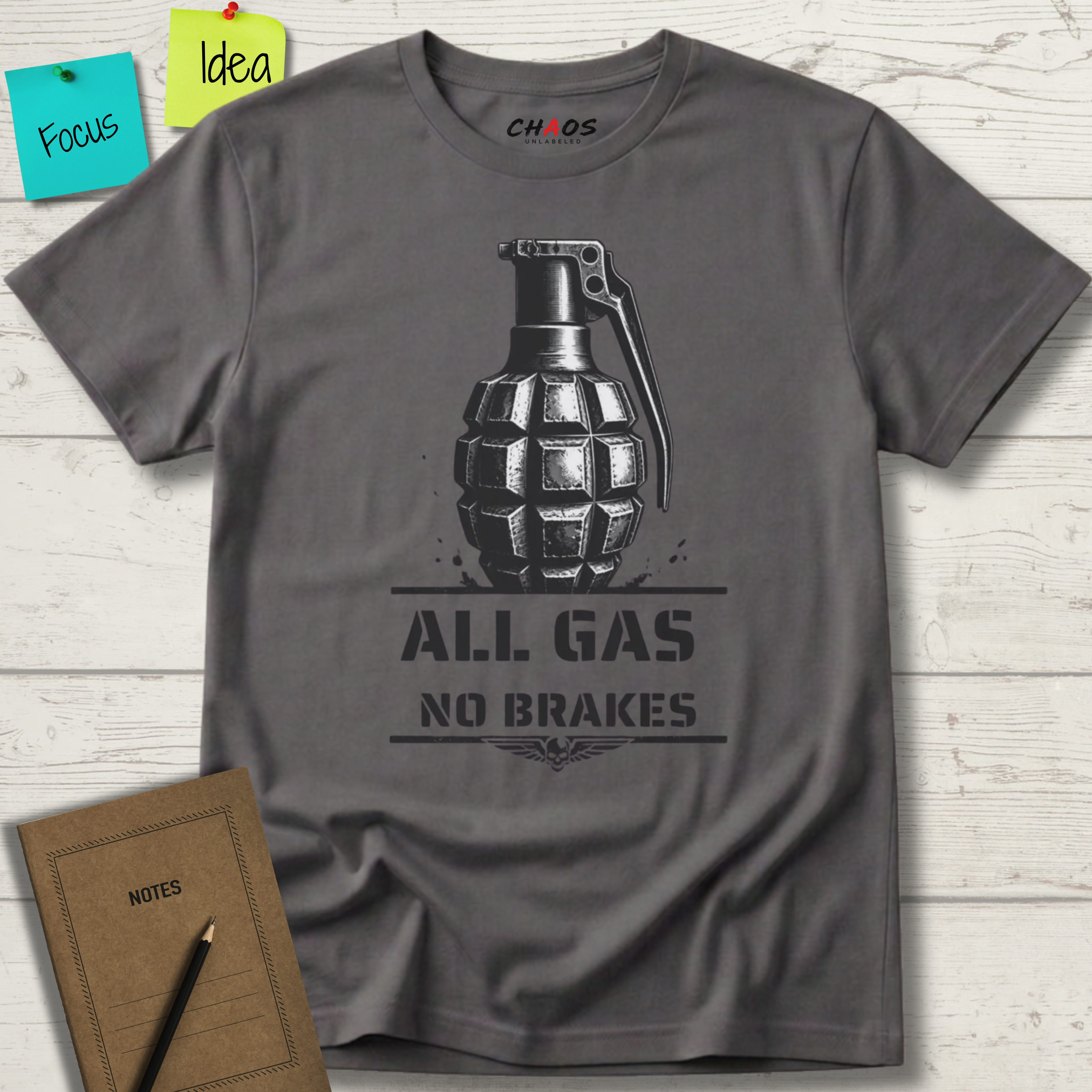 ALL GAS NO BRAKES T-SHIRT