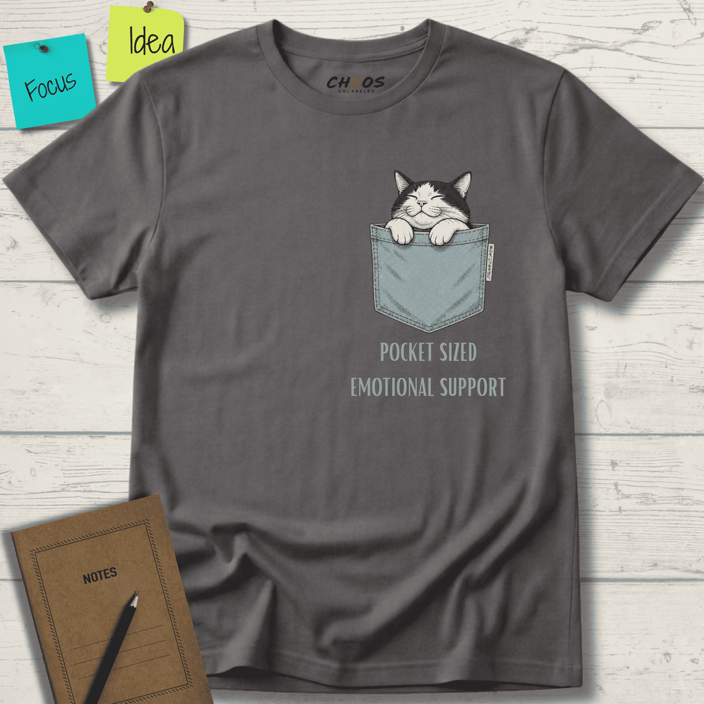 POCKET-SIZED EMOTIONAL SUPPORT T-SHIRT