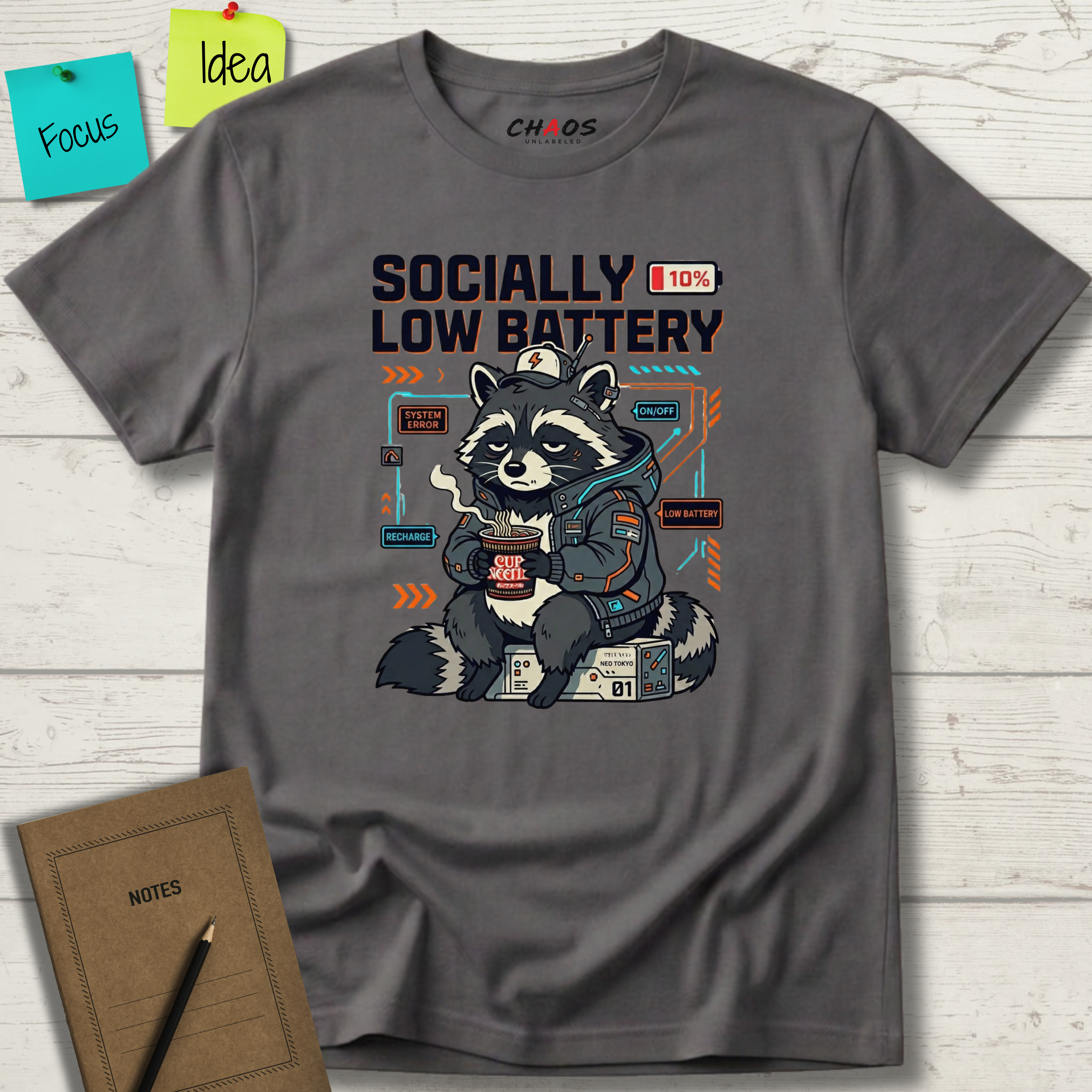 Socially Low Baterry T-Shirt
