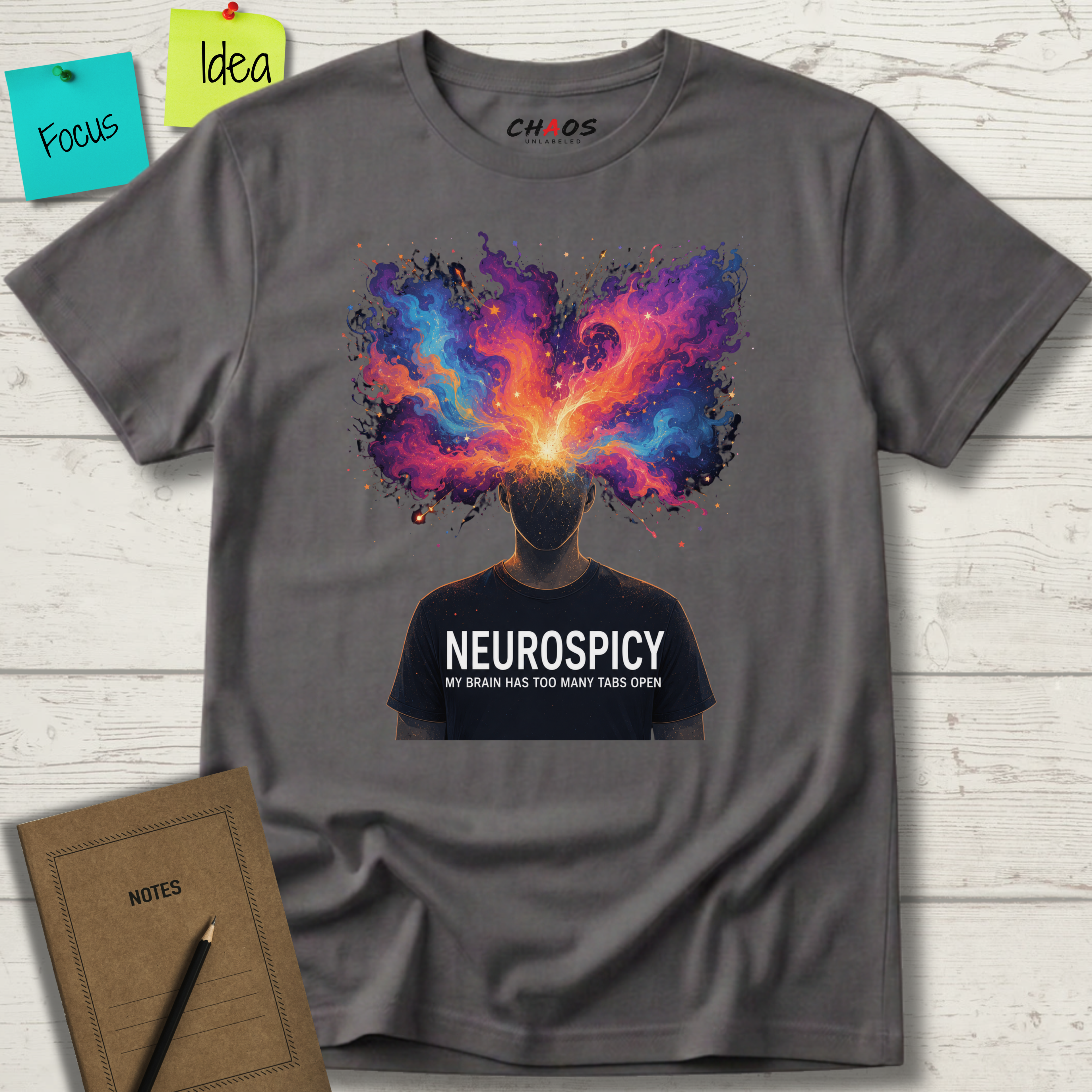 Neurospicy My Brain Has Too Many Tabs Open T-Shirt