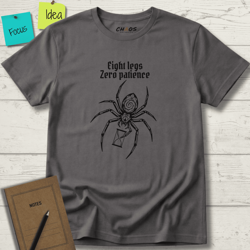 EIGHT LEGS ZERO PATIENCE T-SHIRT
