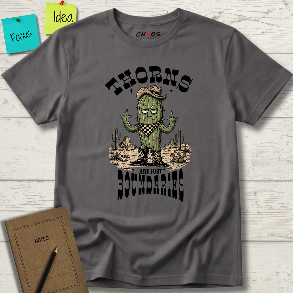 THORNS ARE JUST BOUNDARIES T-SHIRT
