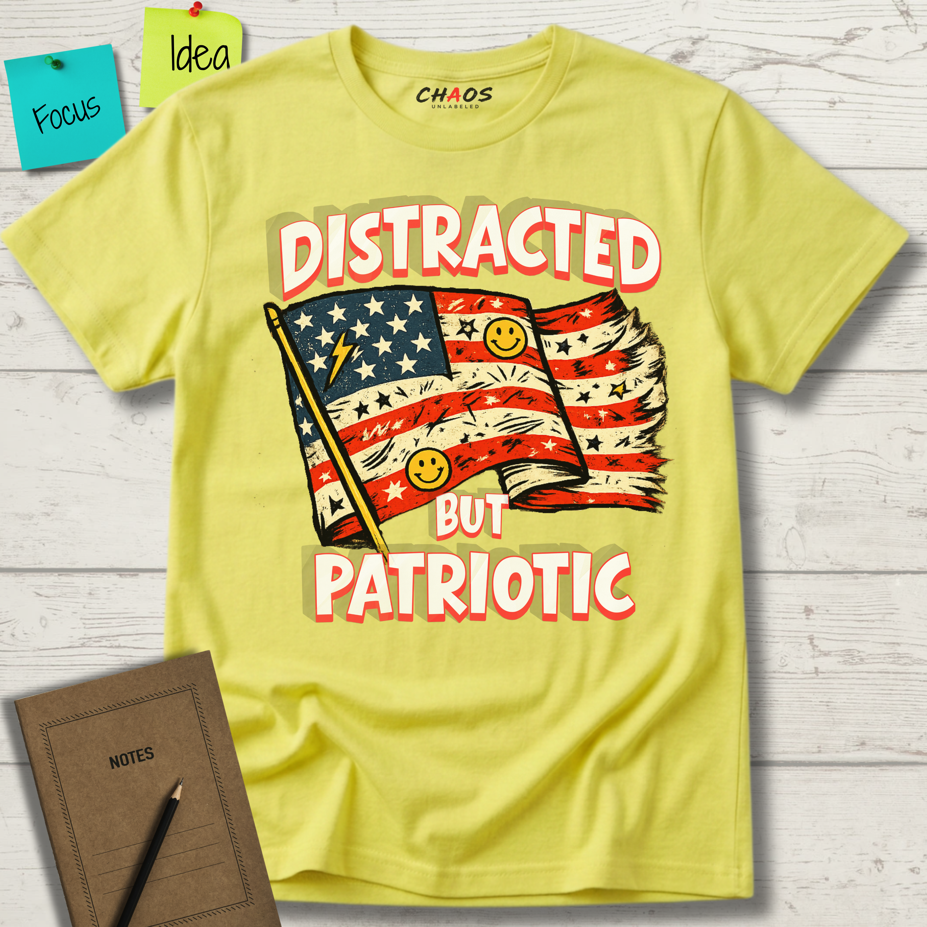 Distracted But Patriotic T-Shirt