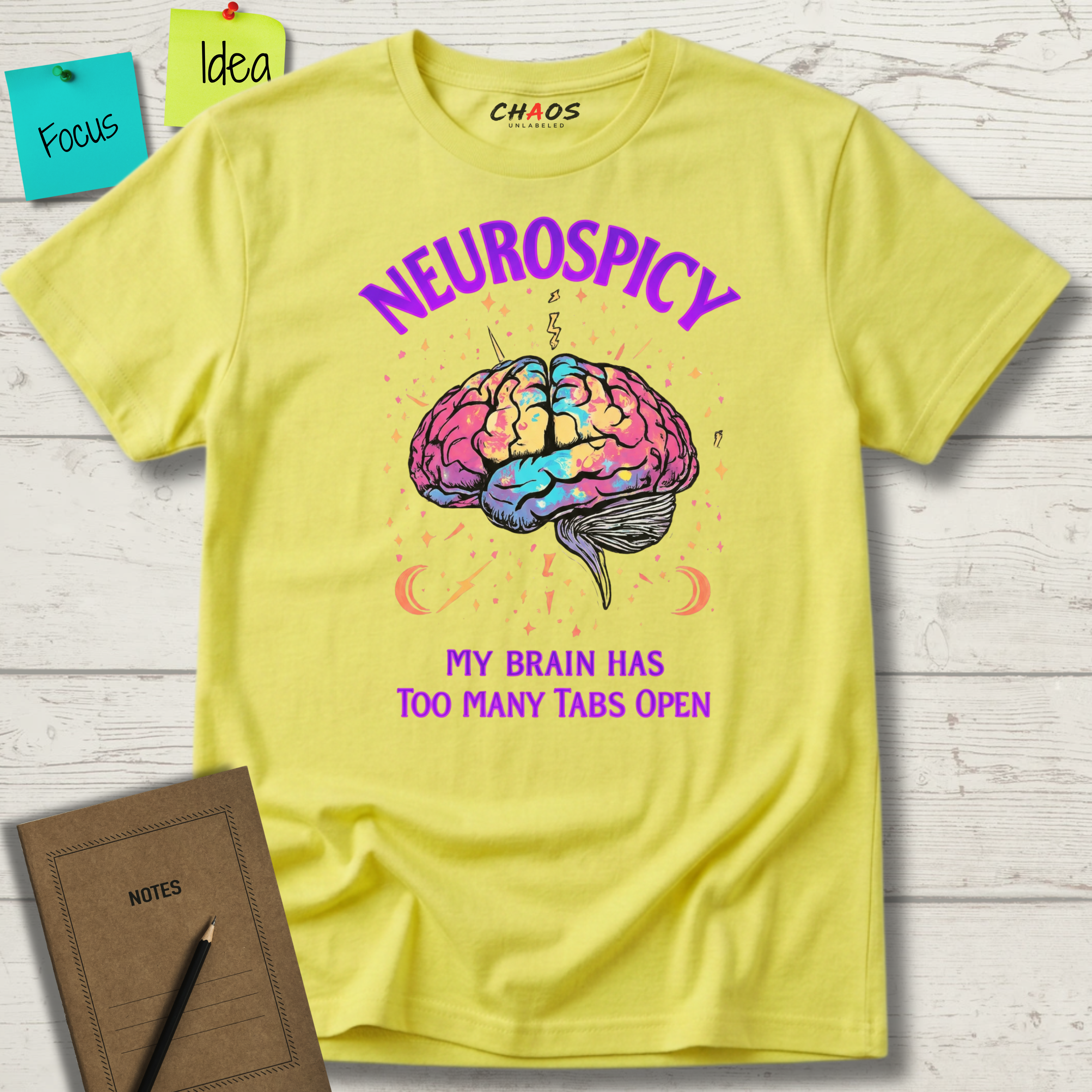 Neurospicy My Brain Has Too Many Tabs Open T-Shirt