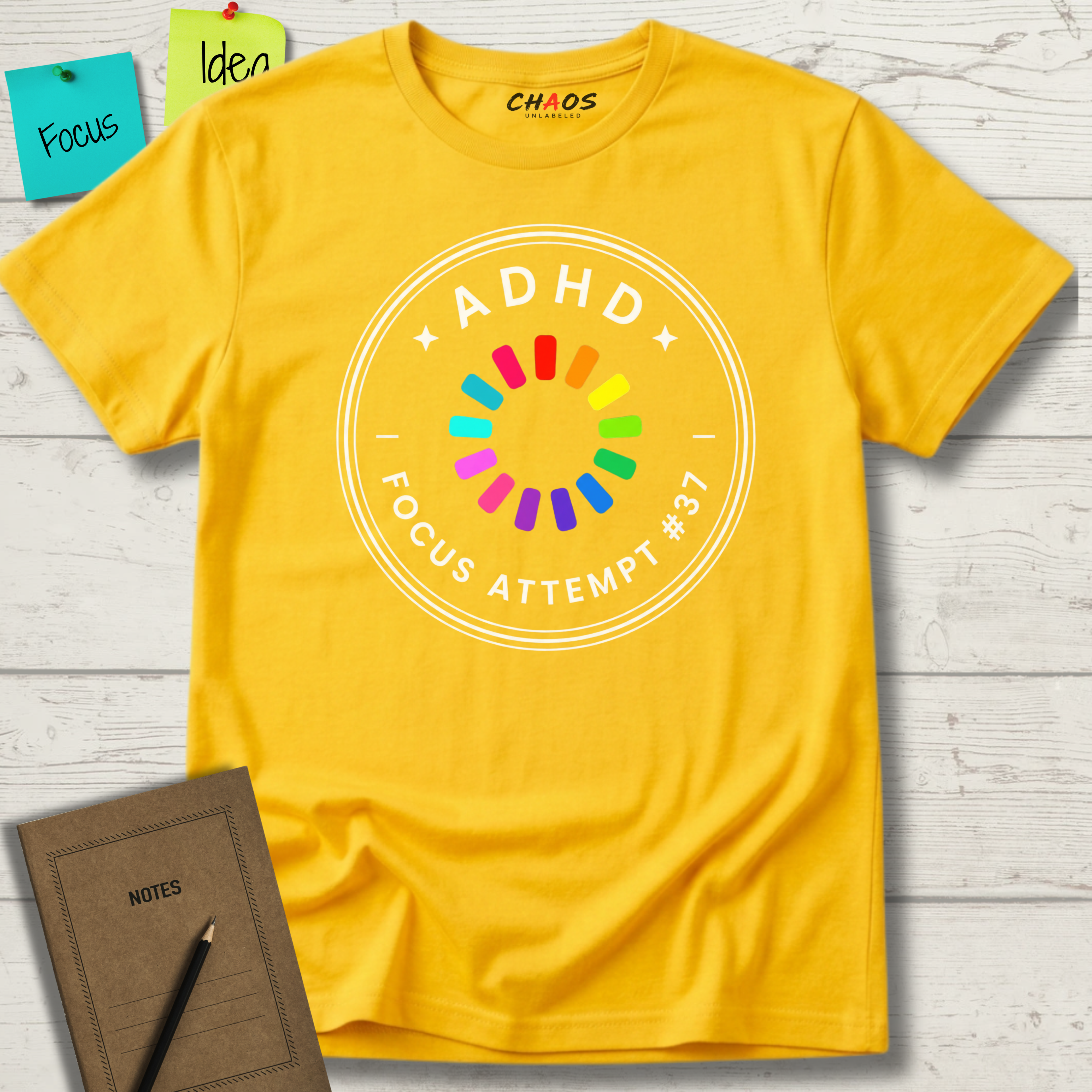 ADHD FOCUS ATTEMPT # 37 T-SHIRT