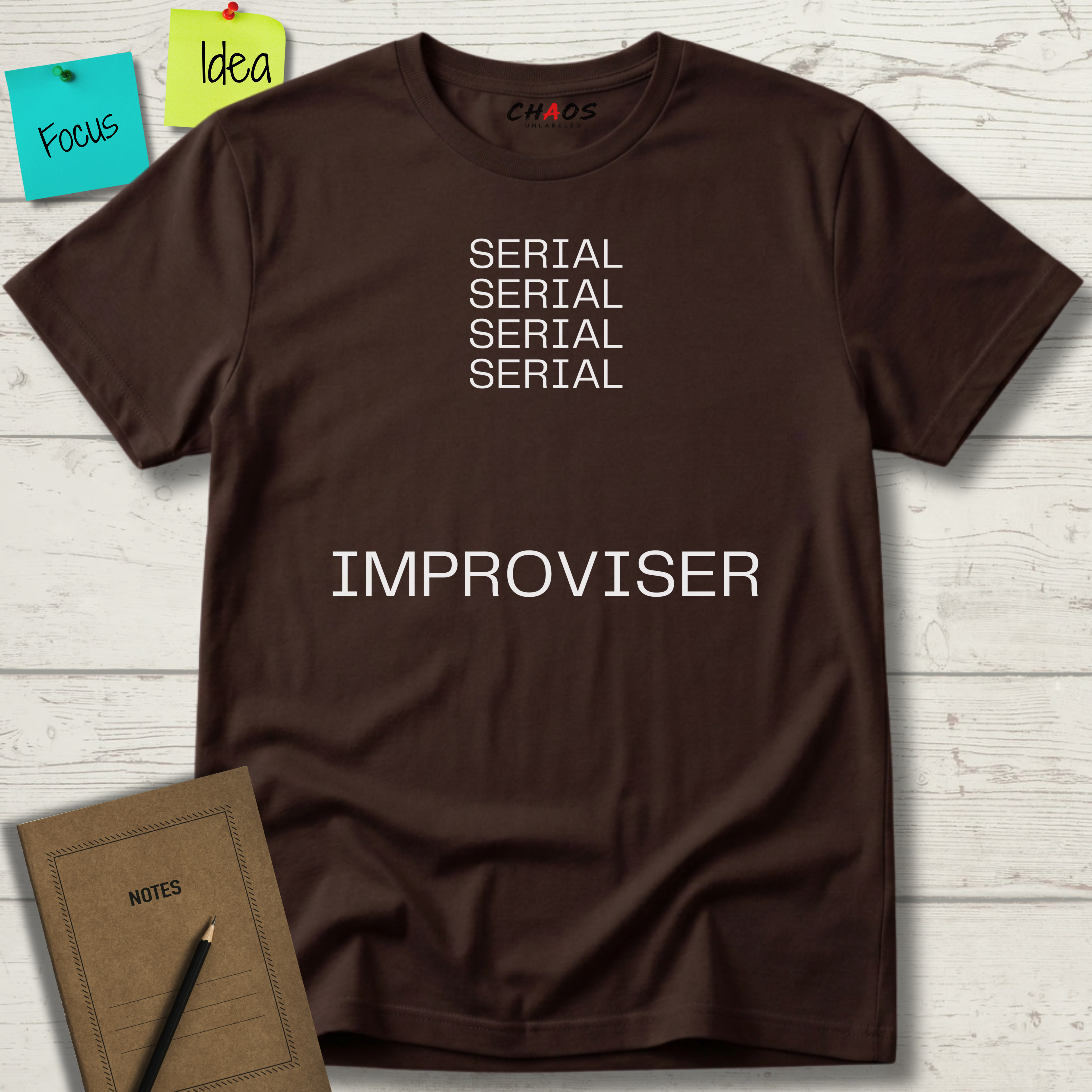 SERIAL SERIAL SERIAL SERIAL IMPROVISER T-SHIRT