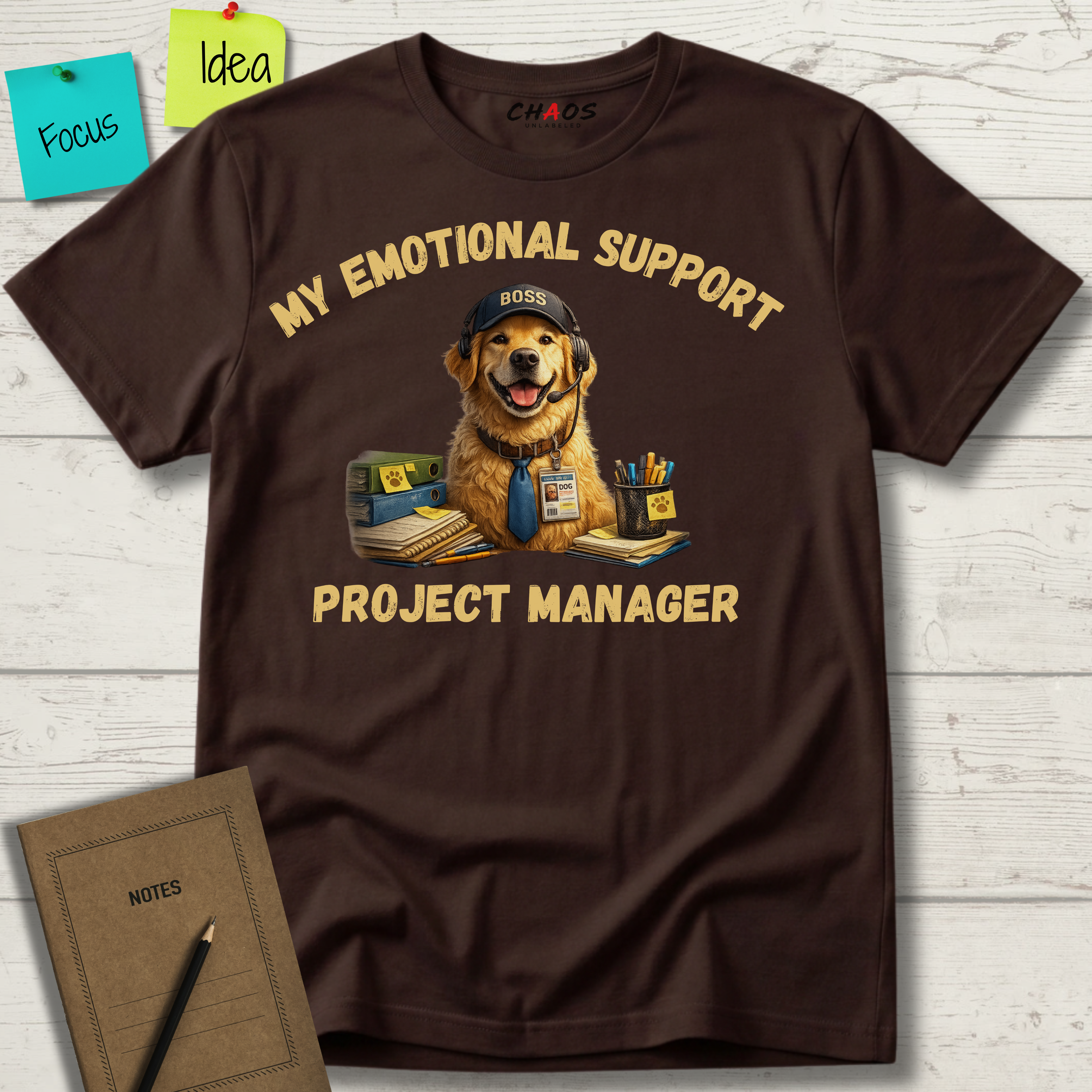 My Emotional Support Project Manager T-Shirt