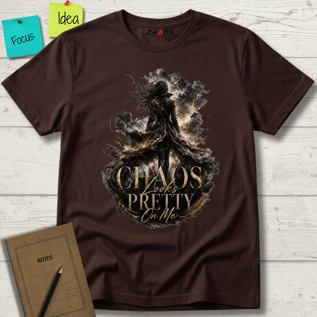 CHAOS LOOKS PRETTY ON ME T-SHIRT
