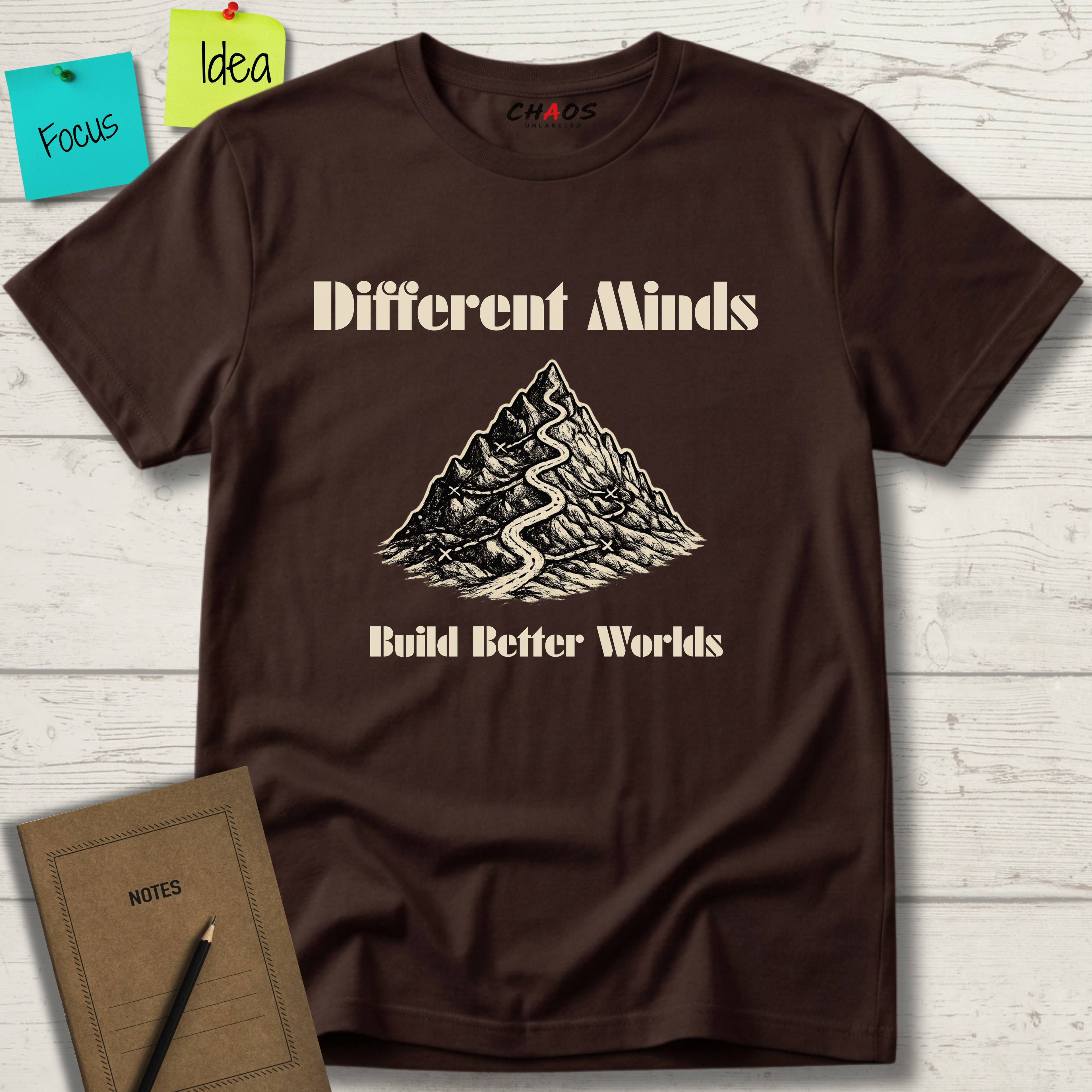 Different Minds Build Better Worlds T-Shirt