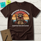 DOPAMINE SCAVENGER. QUESTING FOR MOTIVATION T-SHIRT