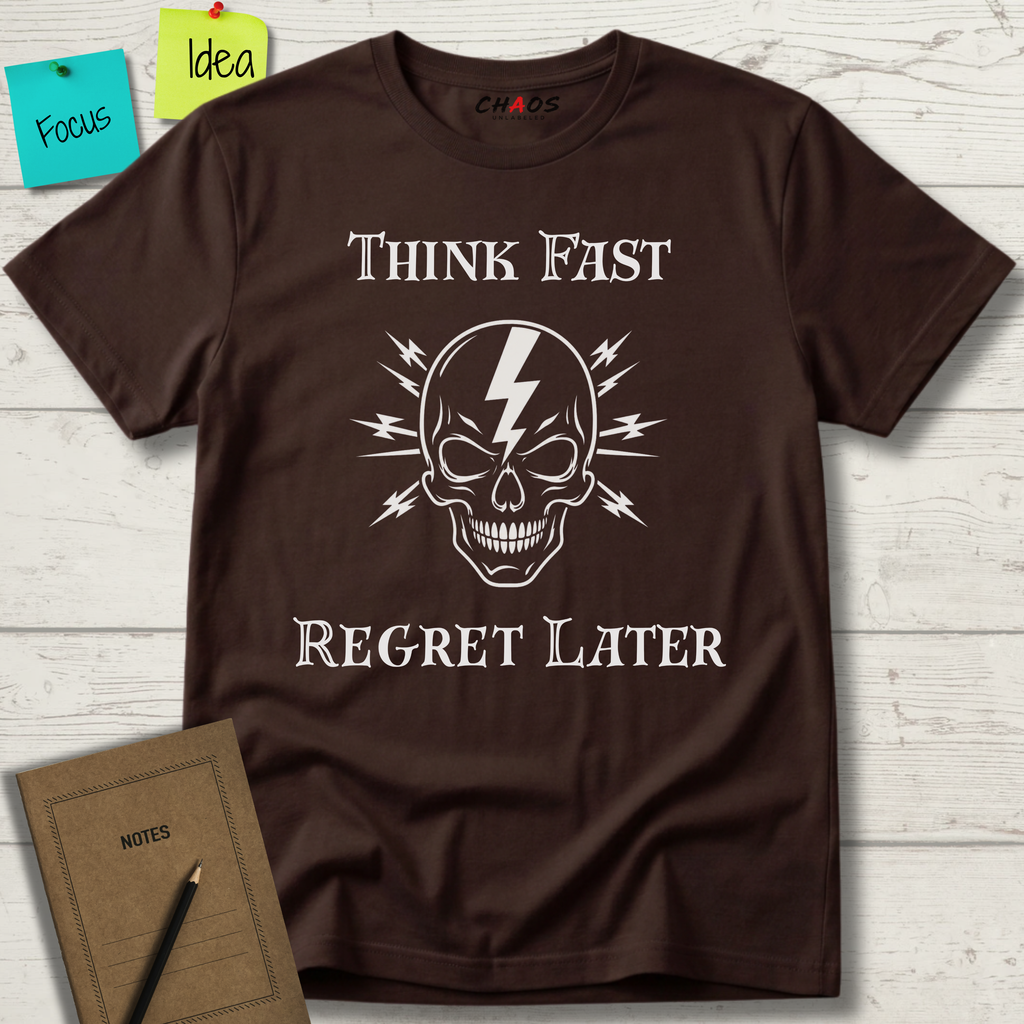 Think Fast. Regret Later. T-Shirt