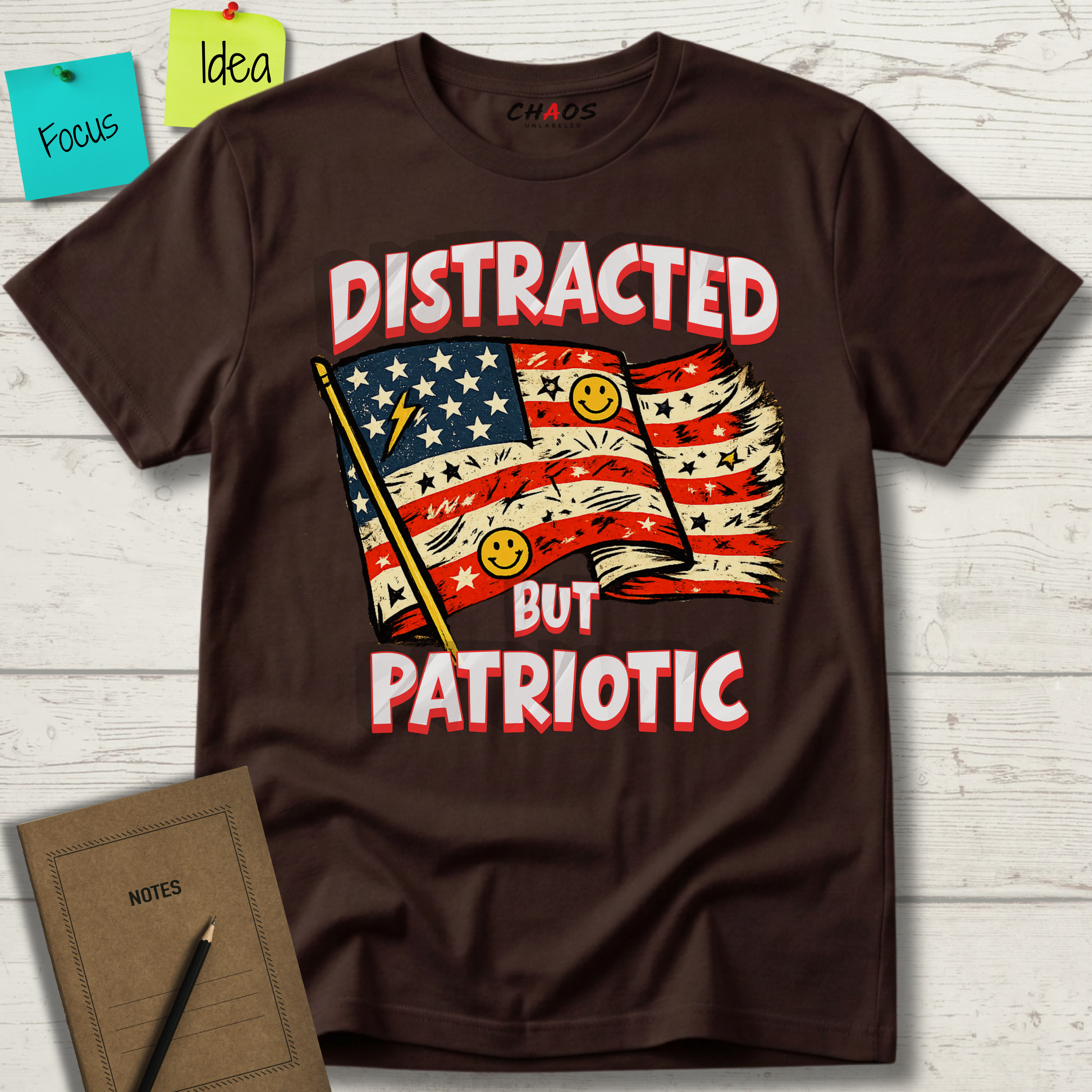 Distracted But Patriotic T-Shirt
