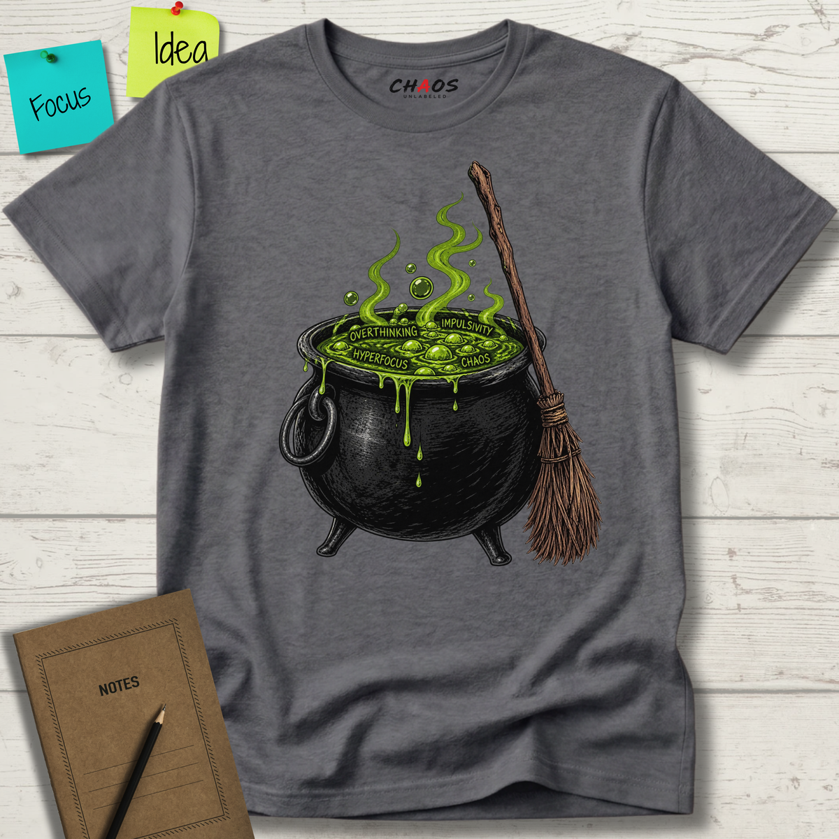 HALLOWEEN ADHD POTION CAULDRON T-SHIRT