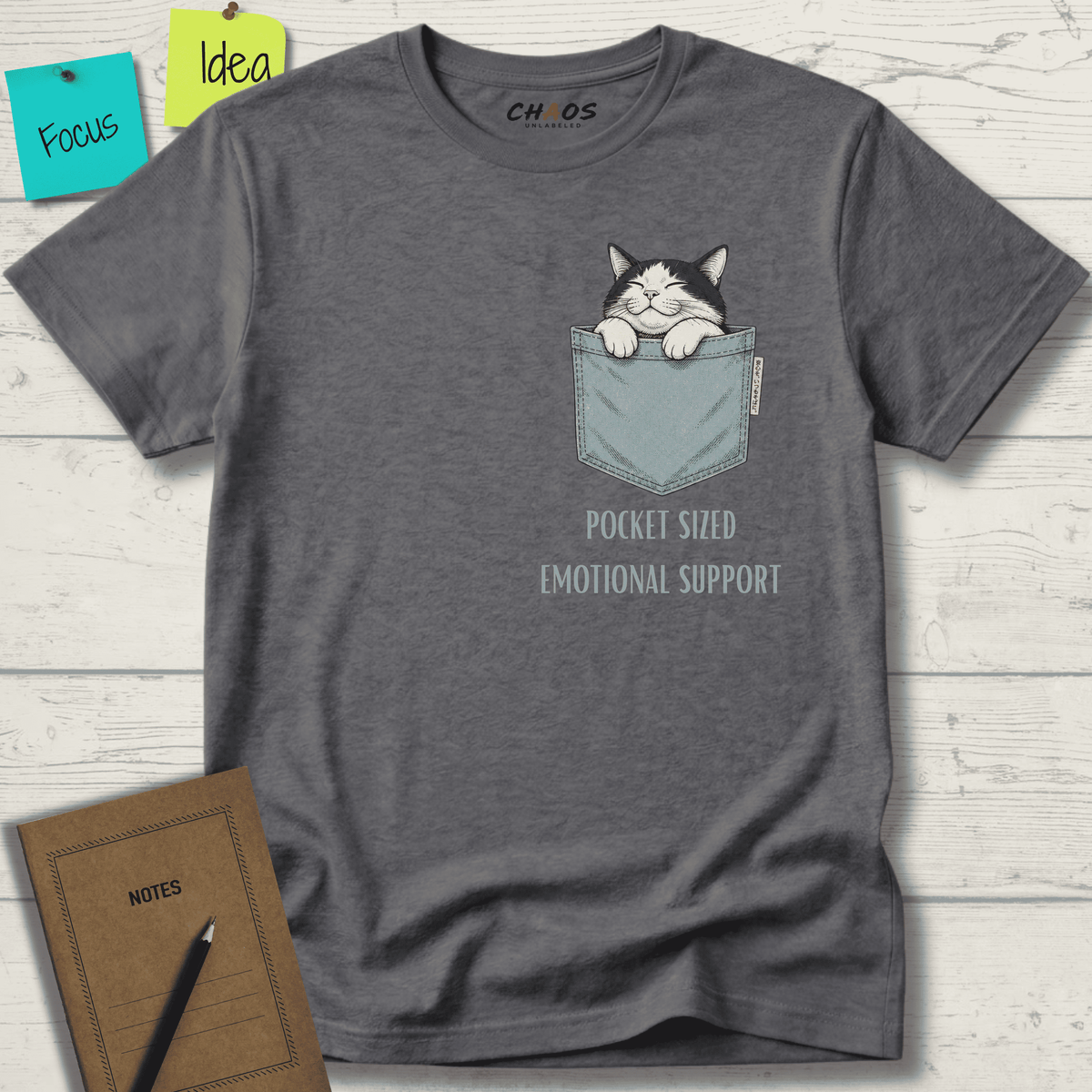 POCKET-SIZED EMOTIONAL SUPPORT T-SHIRT