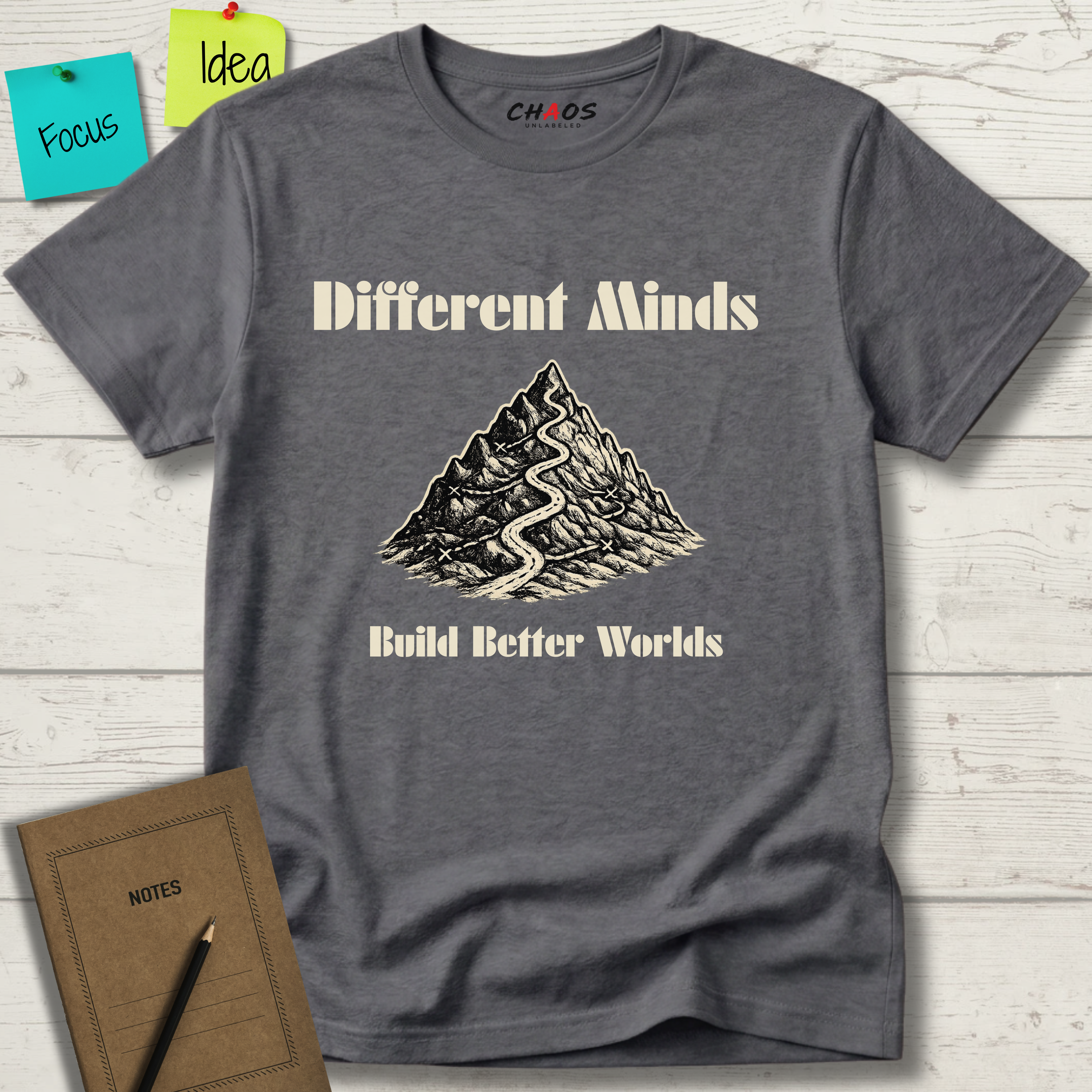 Different Minds Build Better Worlds T-Shirt
