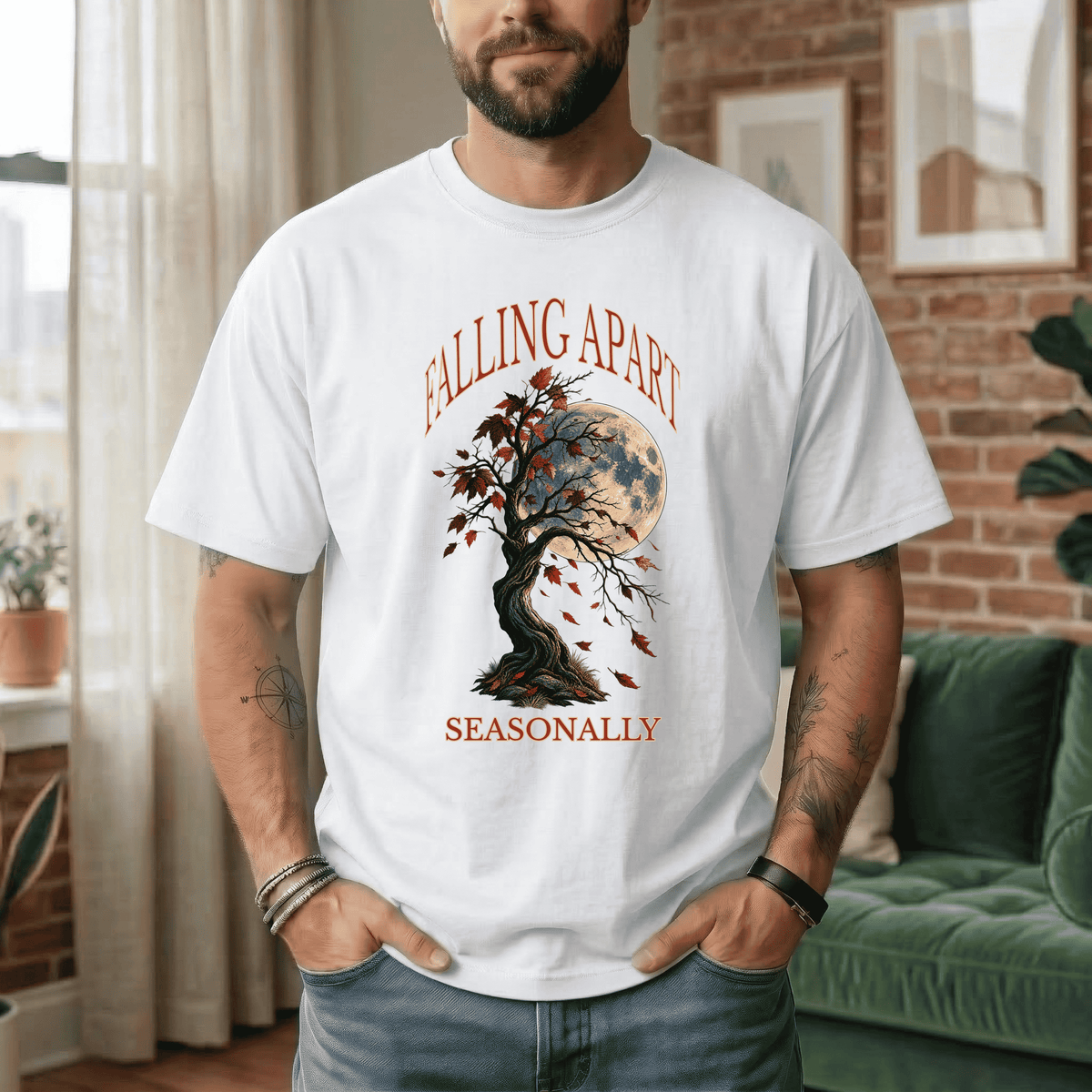 FALLING APART SEASONALLY T-SHIRT