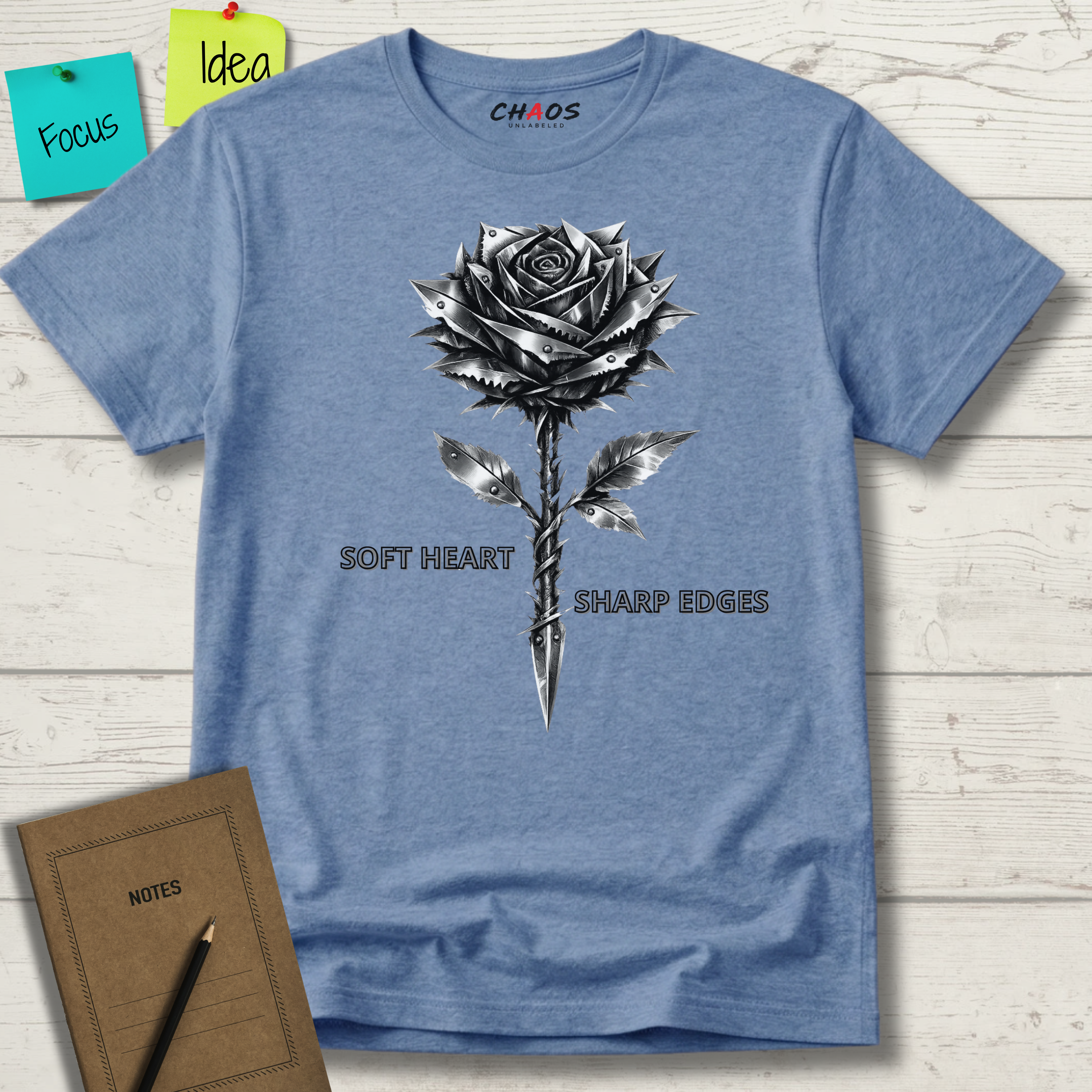 SOFT HEART SHARP EDGES T-SHIRT