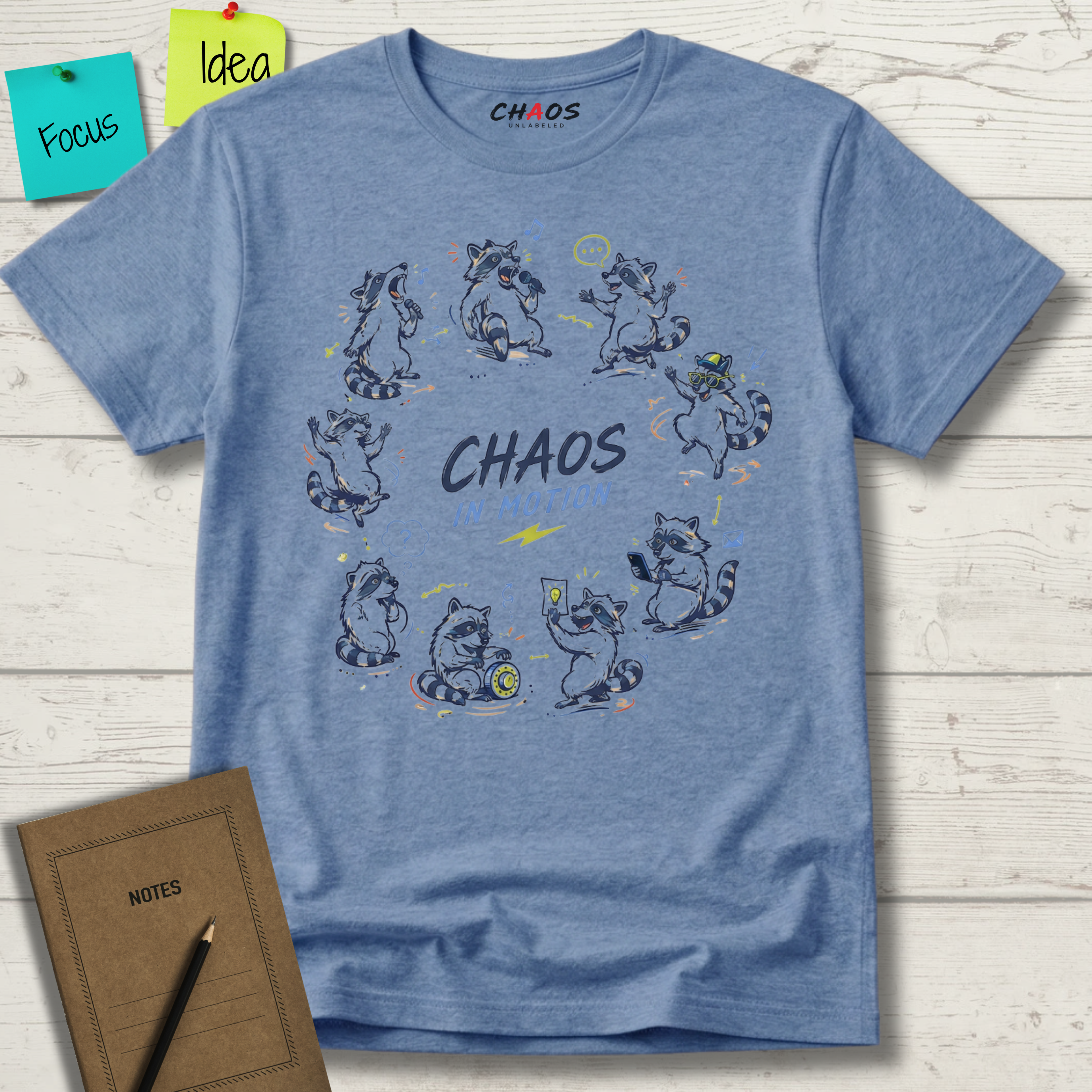 CHAOS IN MOTION - RACCOON T-SHIRT
