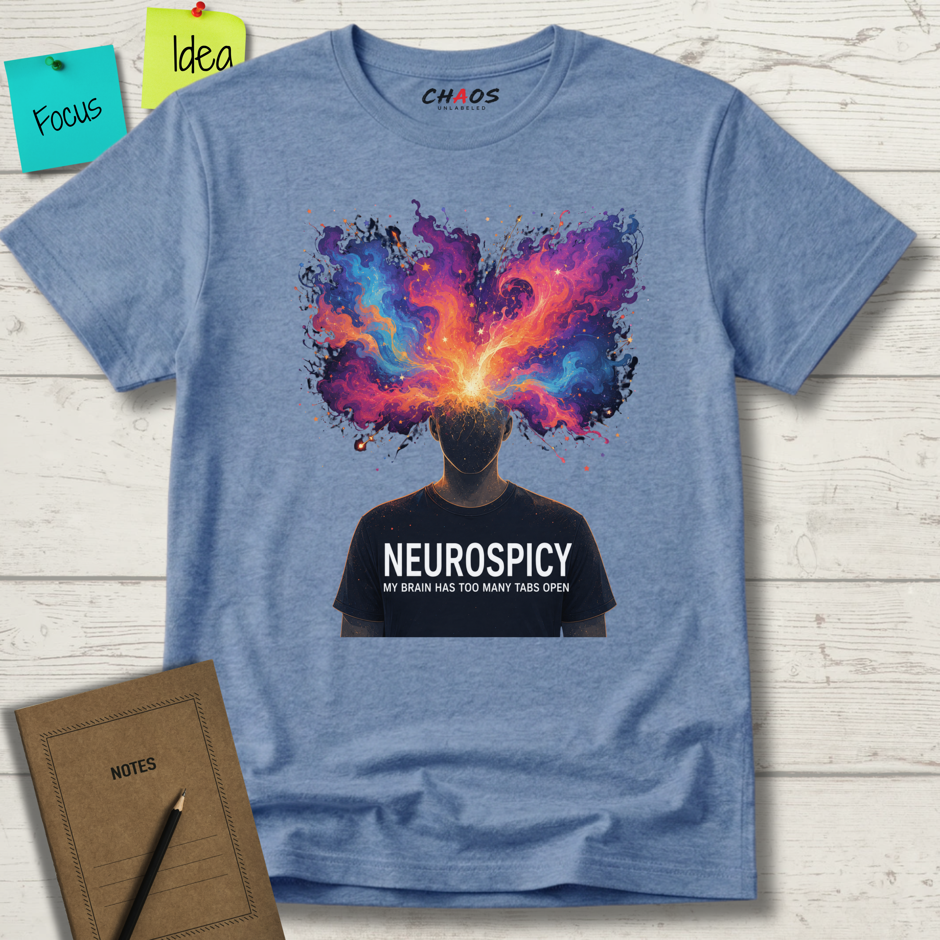 Neurospicy My Brain Has Too Many Tabs Open T-Shirt