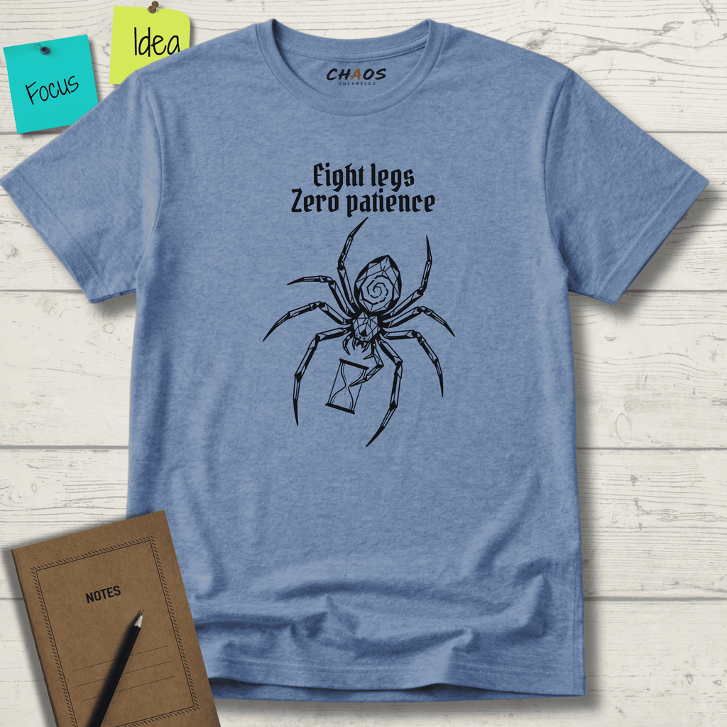 EIGHT LEGS ZERO PATIENCE T-SHIRT
