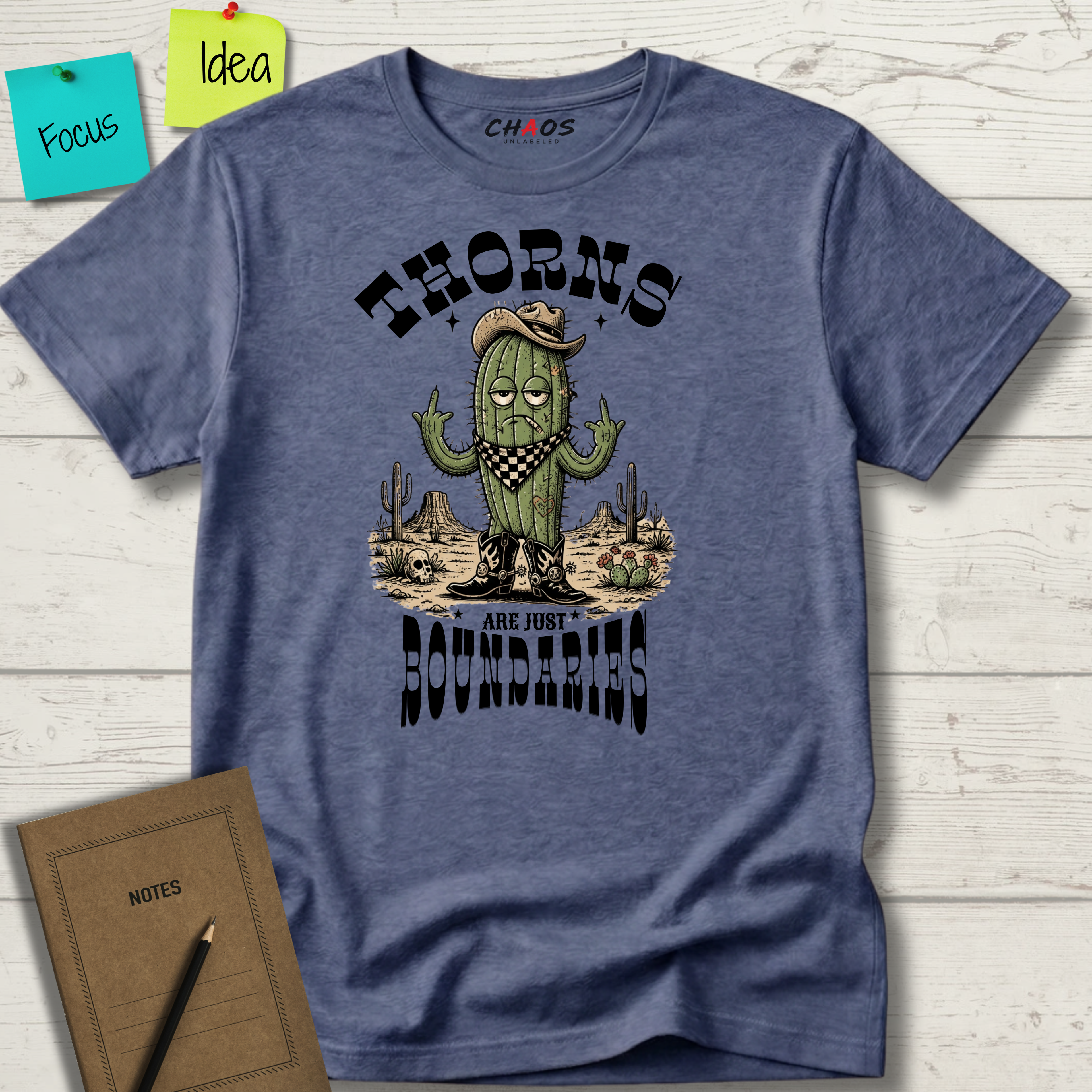 THORNS ARE JUST BOUNDARIES T-SHIRT