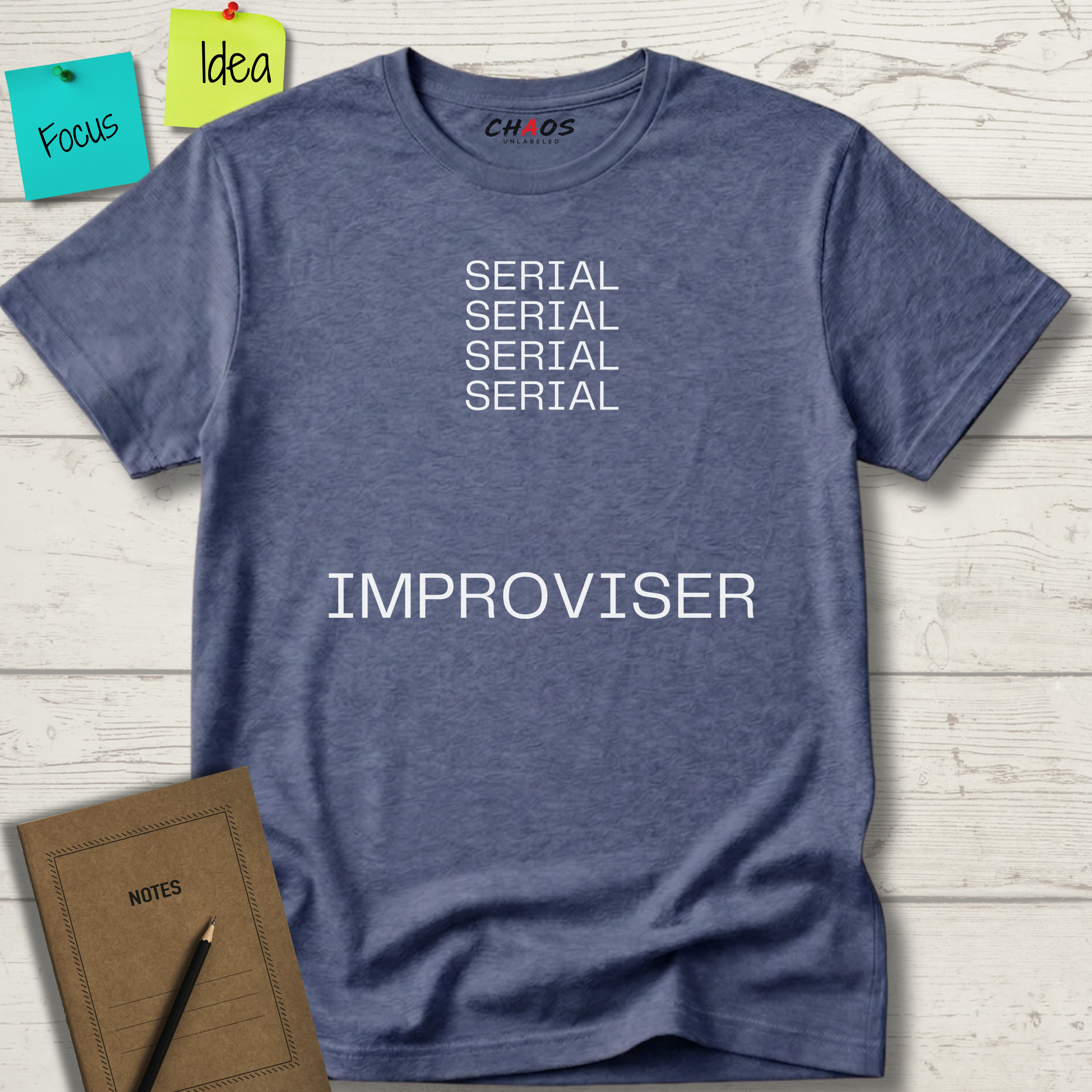 SERIAL SERIAL SERIAL SERIAL IMPROVISER T-SHIRT