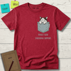 POCKET-SIZED EMOTIONAL SUPPORT T-SHIRT