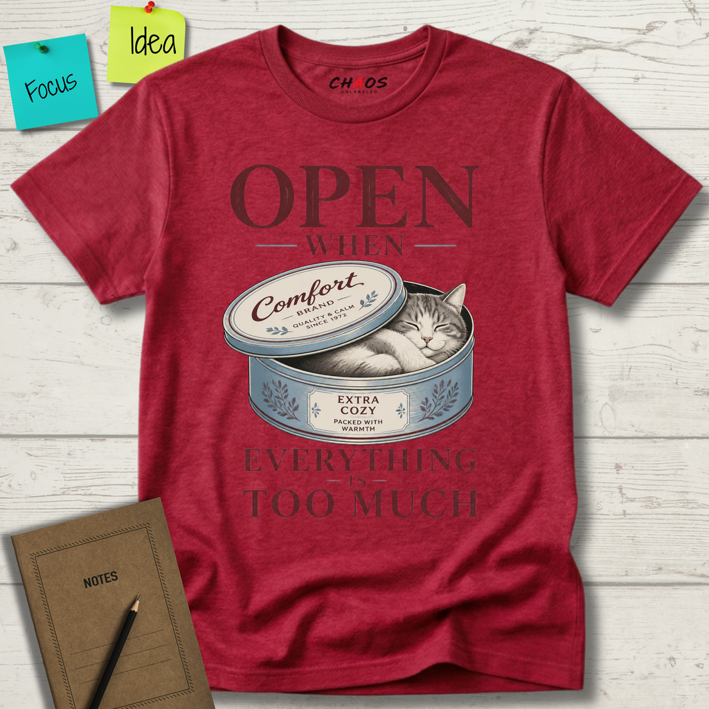 OPEN WHEN EVERYTHING IS TOO MUCH T-SHIRT