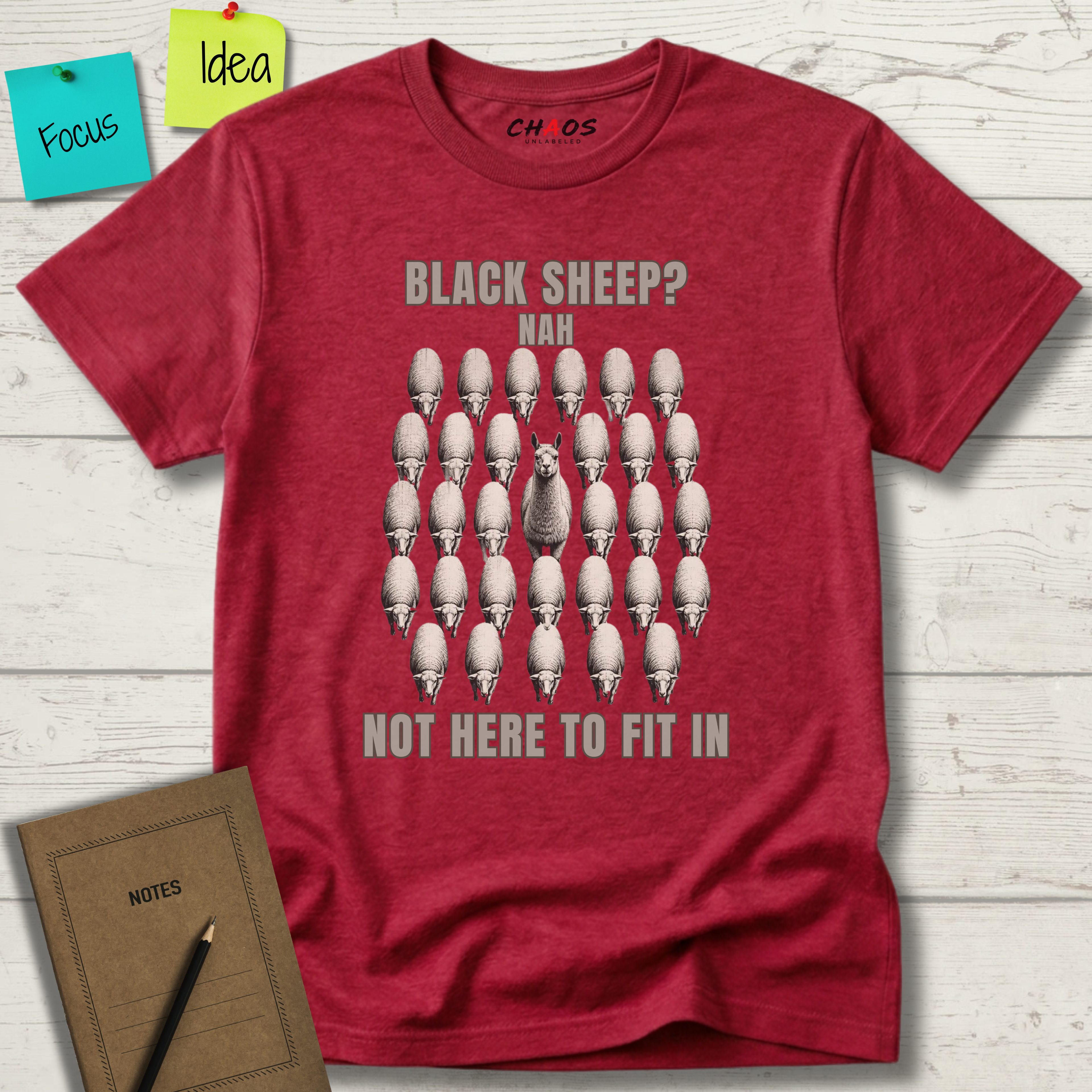 BLACK SHEEP? NAH NOT HERE TO FIT IN T-SHIRT