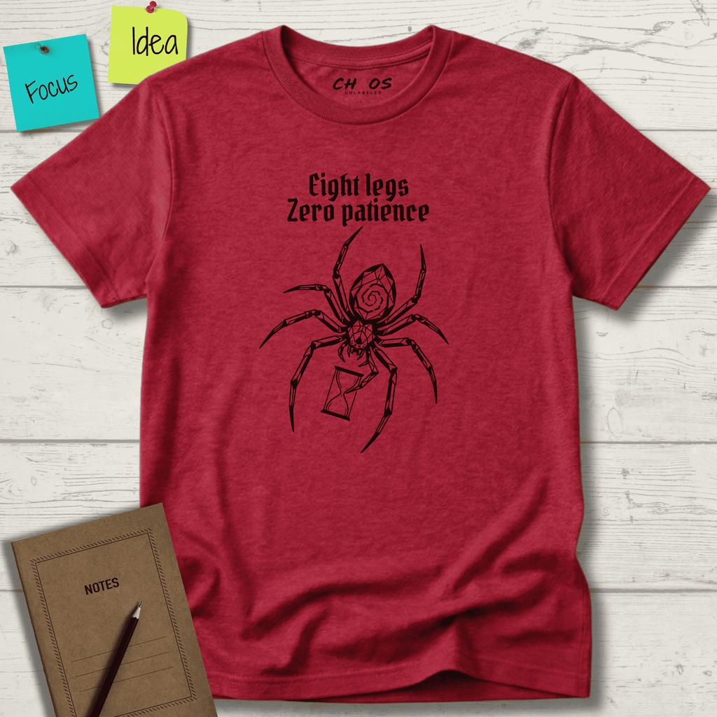 EIGHT LEGS ZERO PATIENCE T-SHIRT