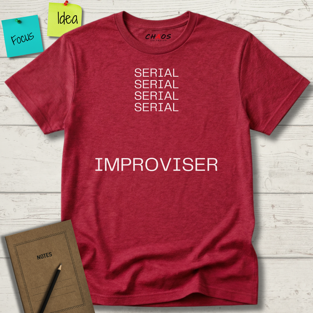 SERIAL SERIAL SERIAL SERIAL IMPROVISER T-SHIRT