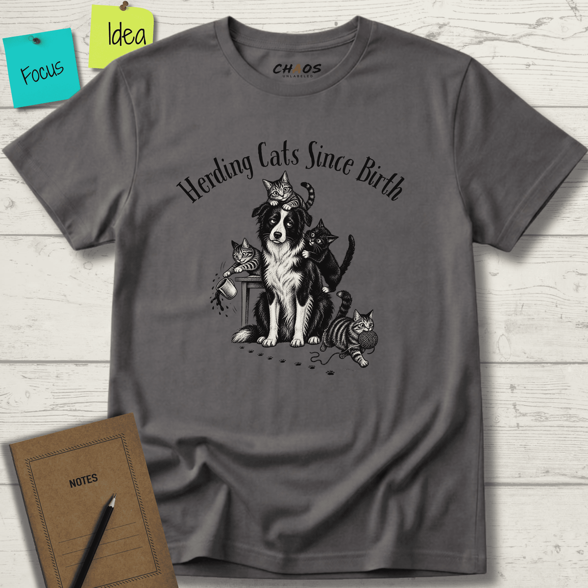 HERDING CATS SINCE BIRTH T-SHIRT
