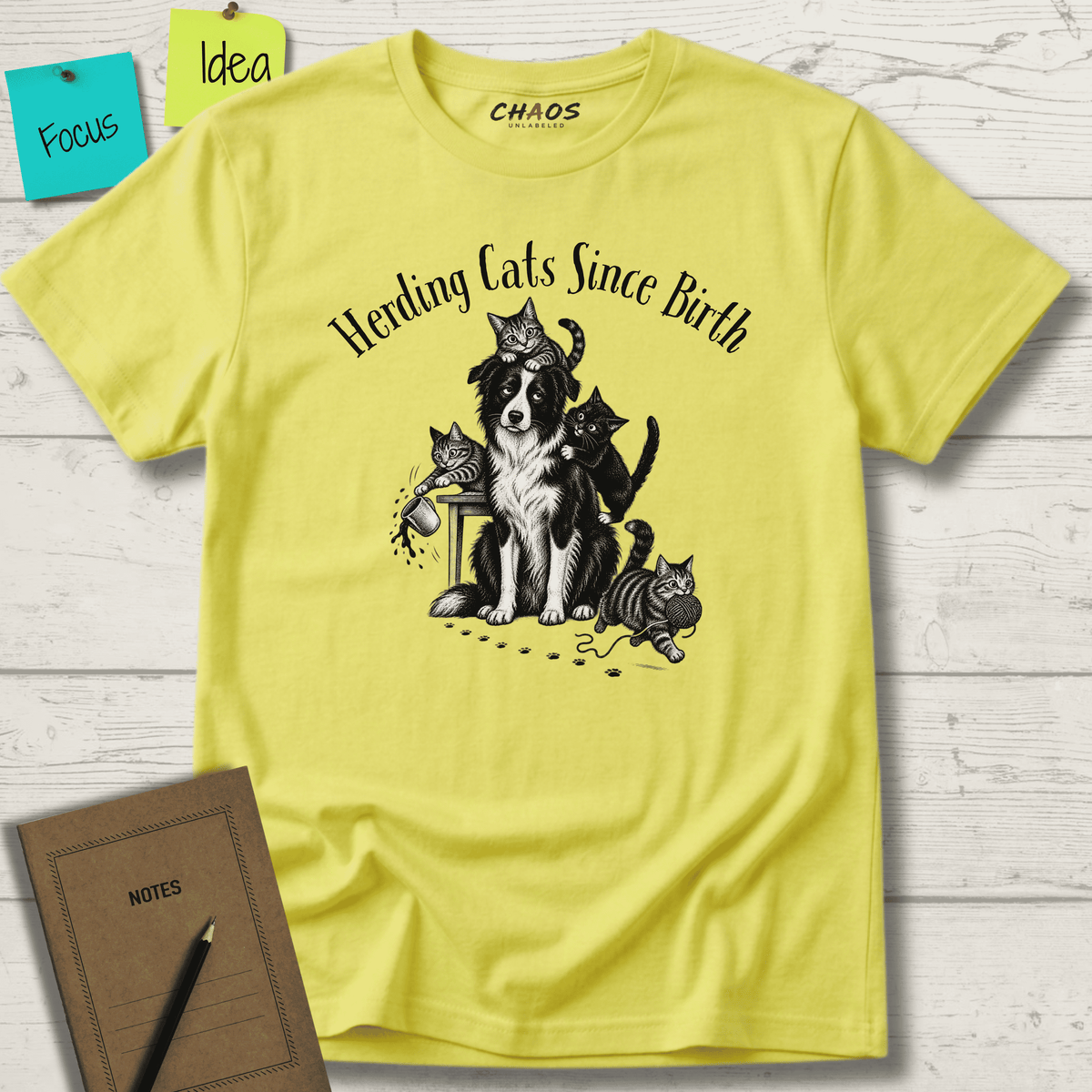 HERDING CATS SINCE BIRTH T-SHIRT