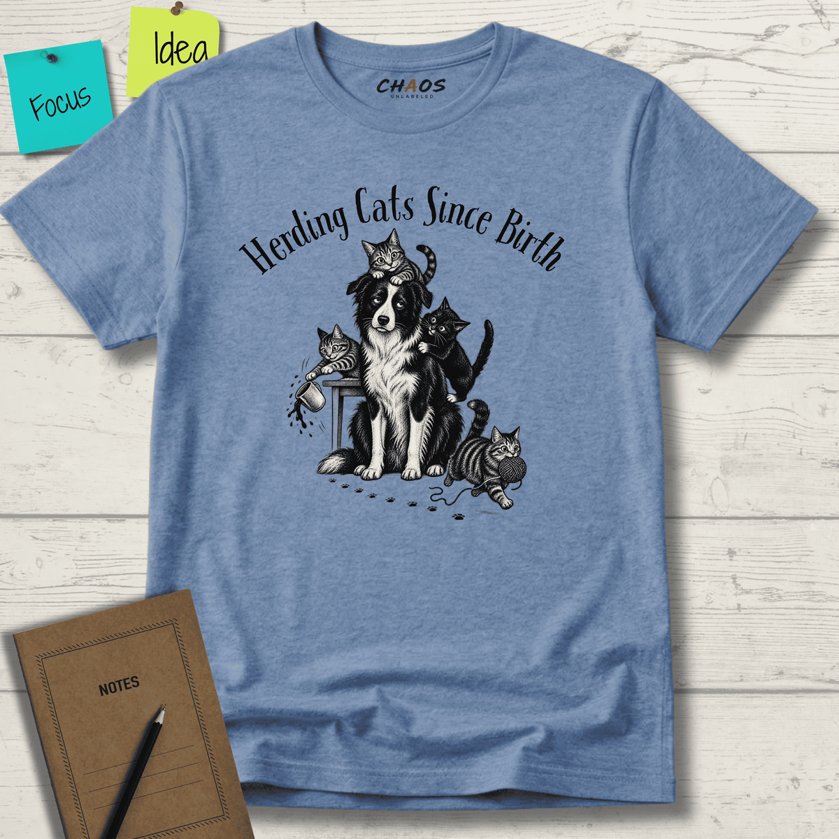 HERDING CATS SINCE BIRTH T-SHIRT