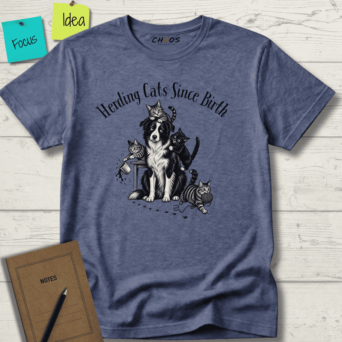 HERDING CATS SINCE BIRTH T-SHIRT