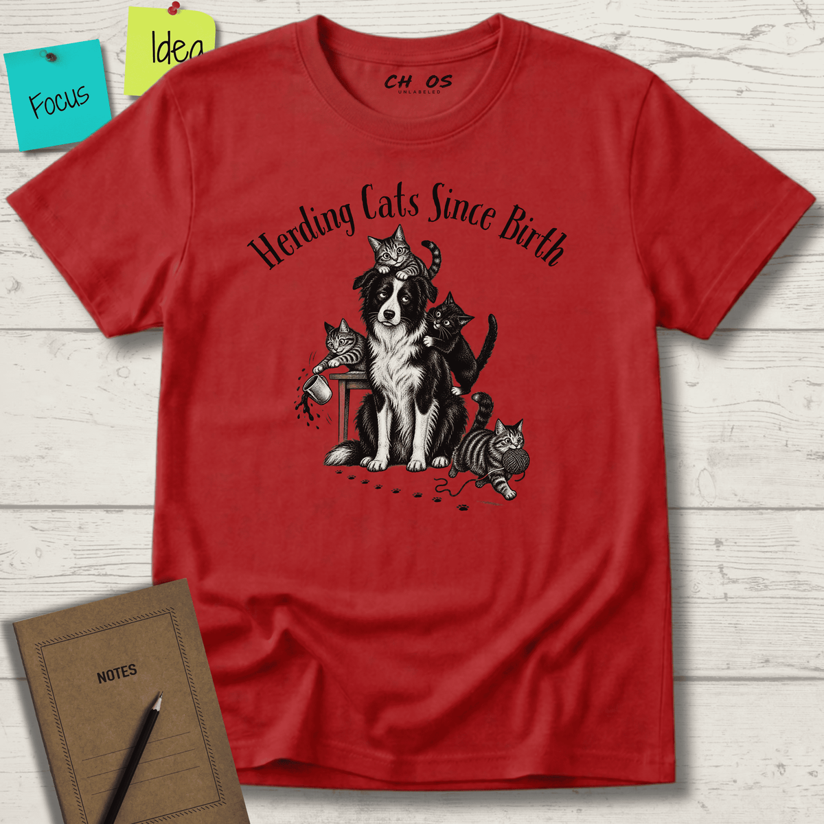 HERDING CATS SINCE BIRTH T-SHIRT