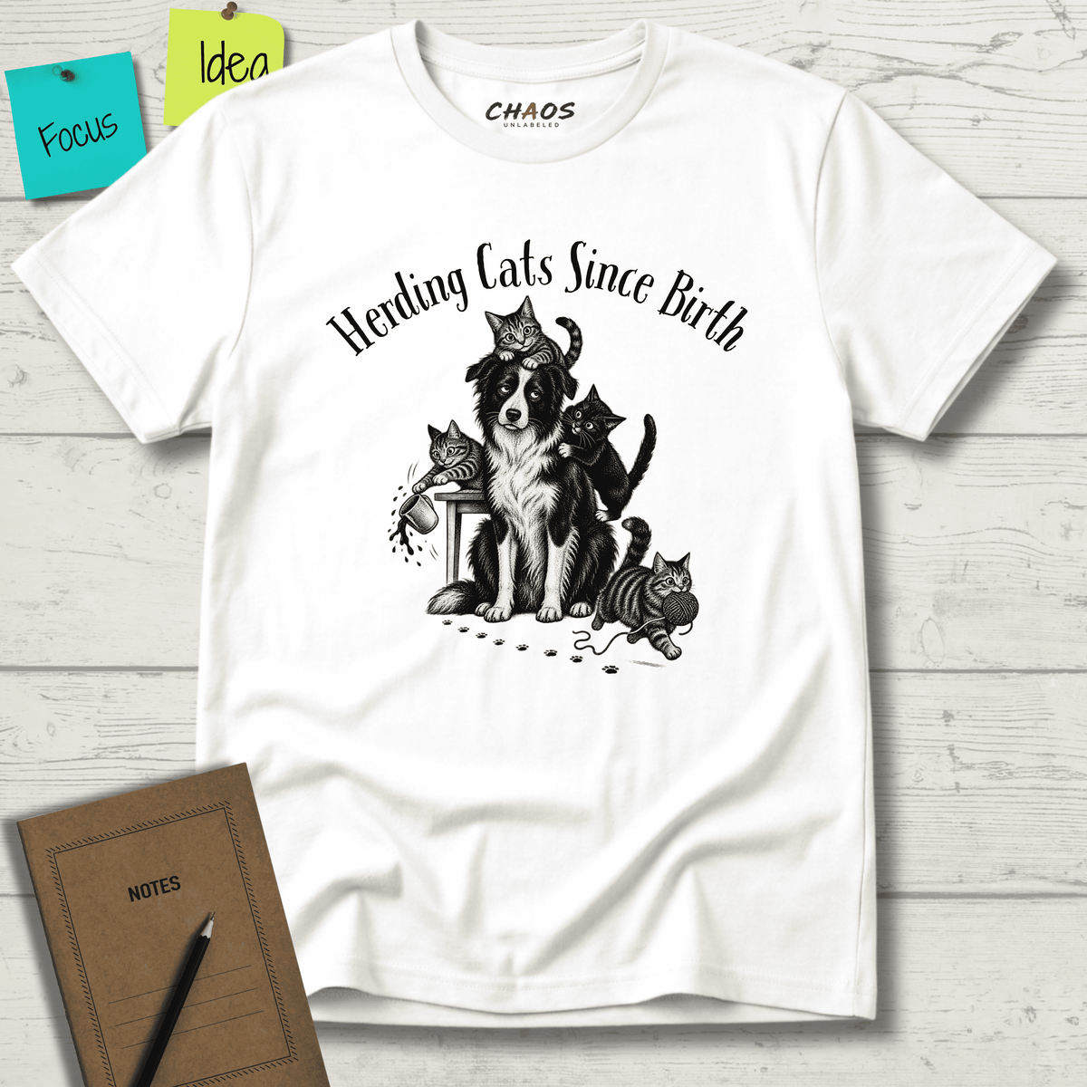 HERDING CATS SINCE BIRTH T-SHIRT