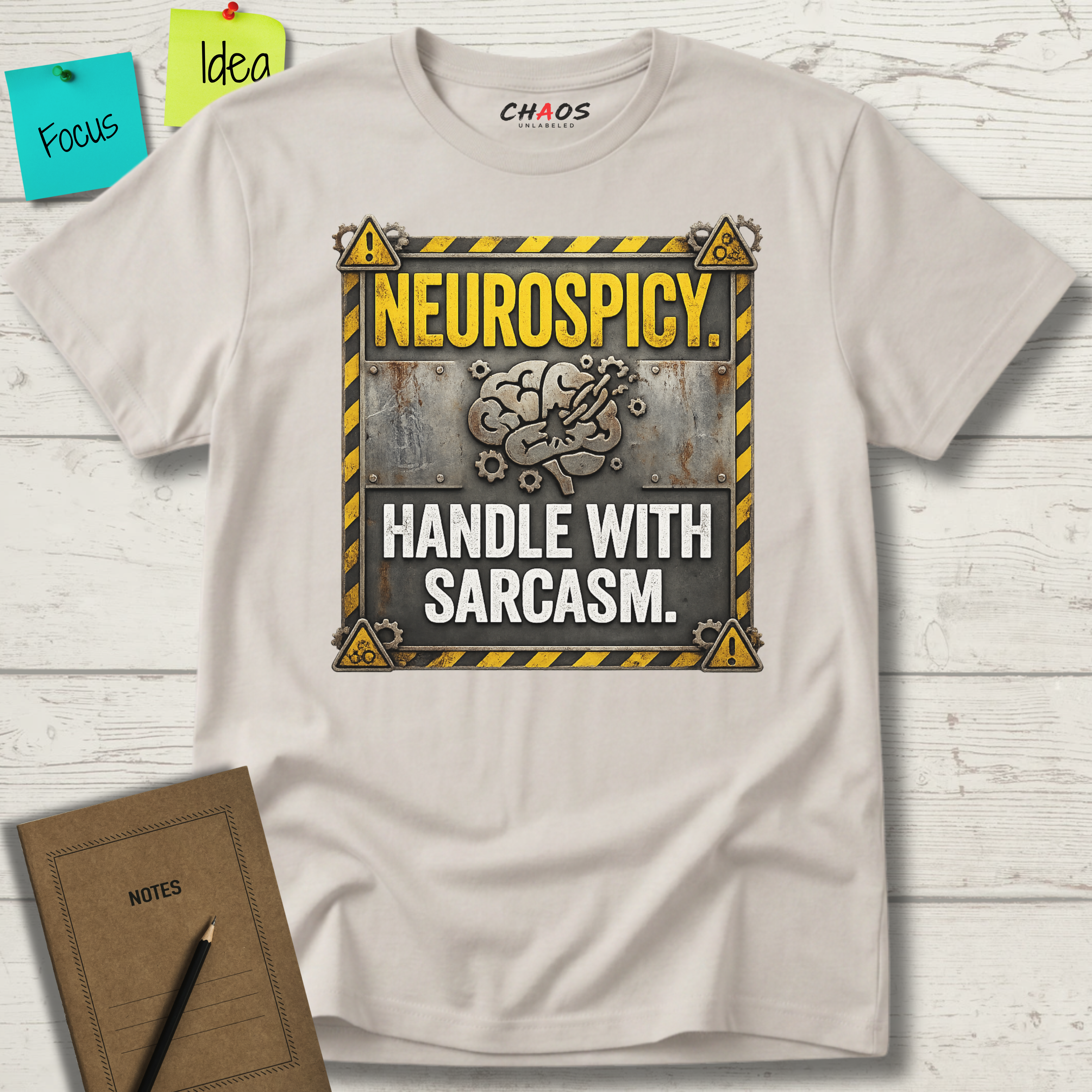 Neurospicy. Handle With Sarcasm T-Shirt