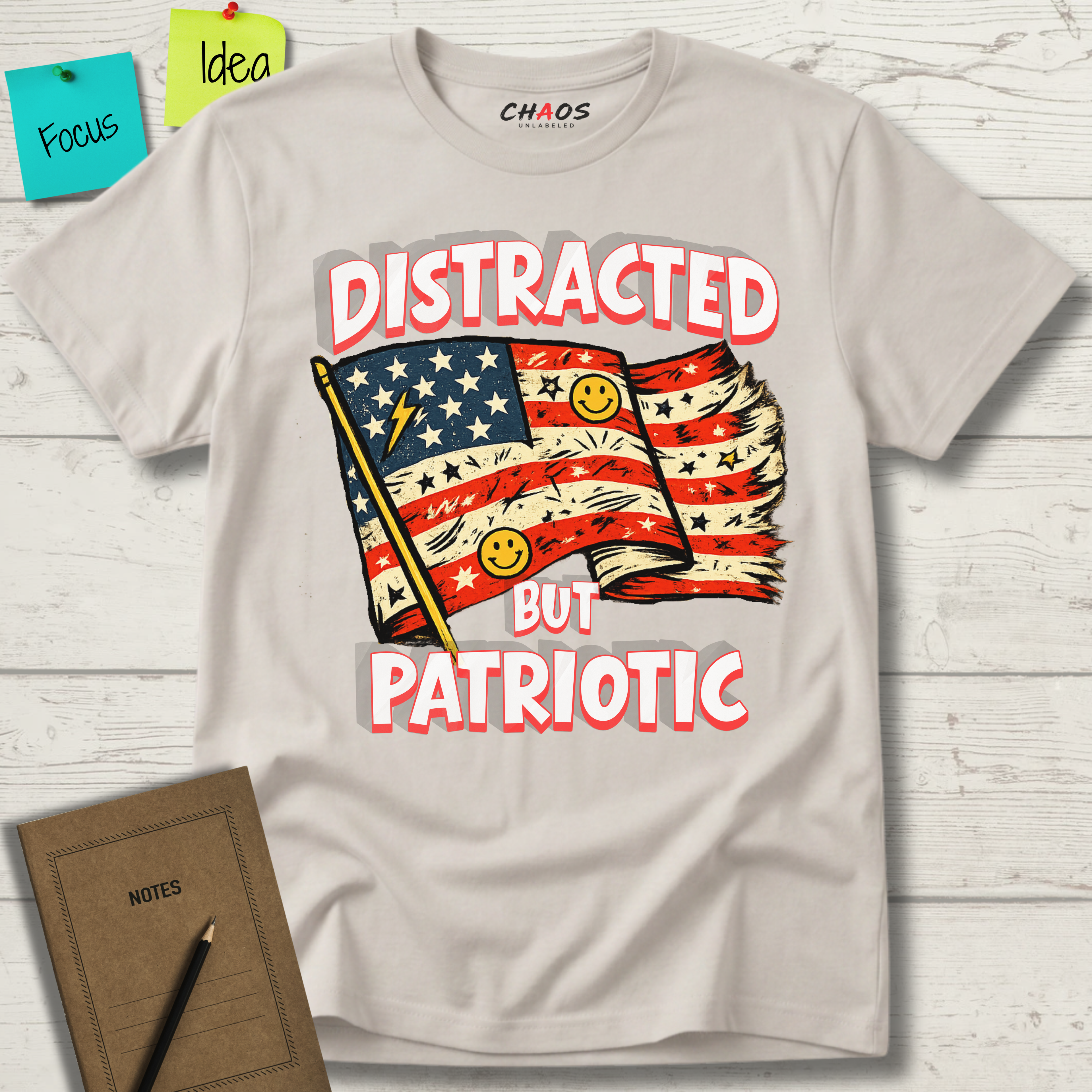 Distracted But Patriotic T-Shirt