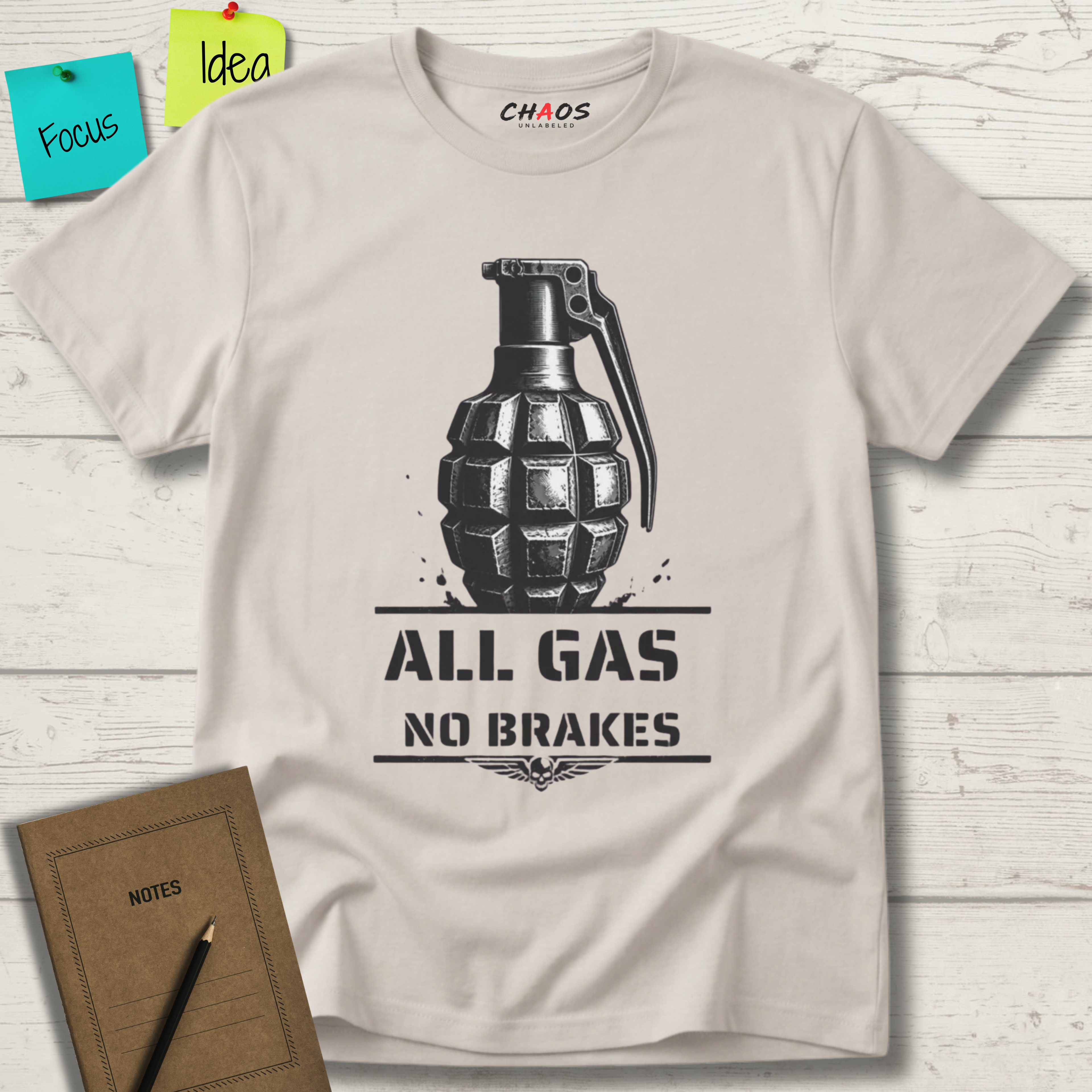ALL GAS NO BRAKES T-SHIRT