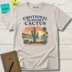 EMOTIONAL SUPPORT CACTUS PLEASE DON'T HUG ME MALIBU CALIFORNIA T-SHIRT