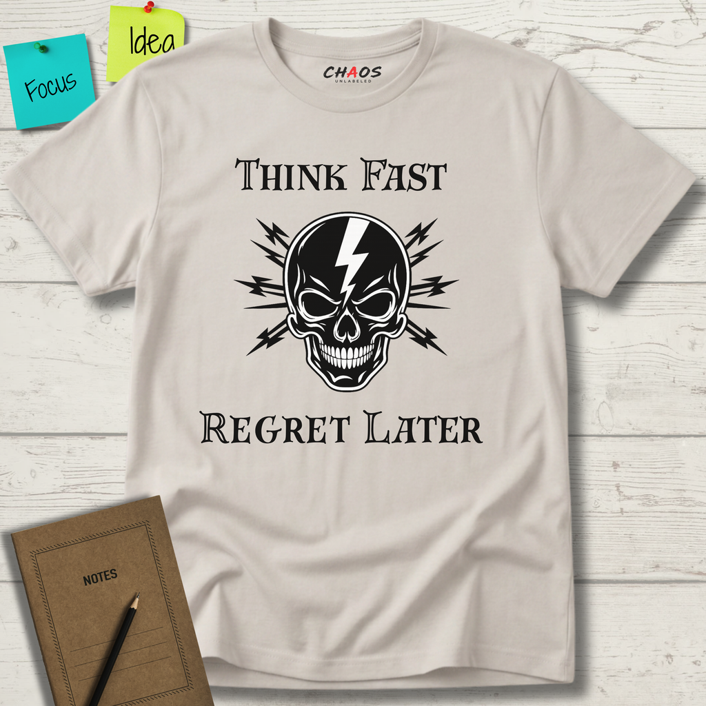 Think Fast. Regret Later. T-Shirt