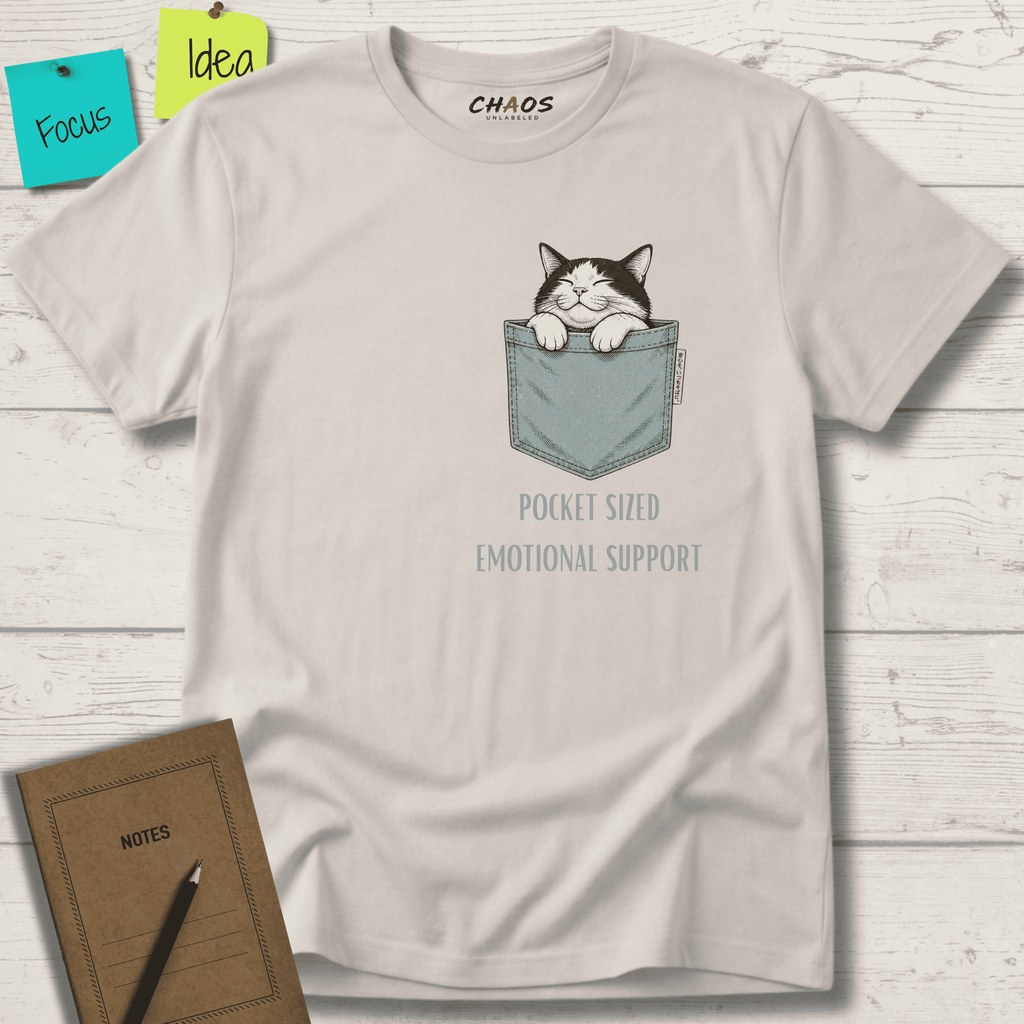 POCKET-SIZED EMOTIONAL SUPPORT T-SHIRT