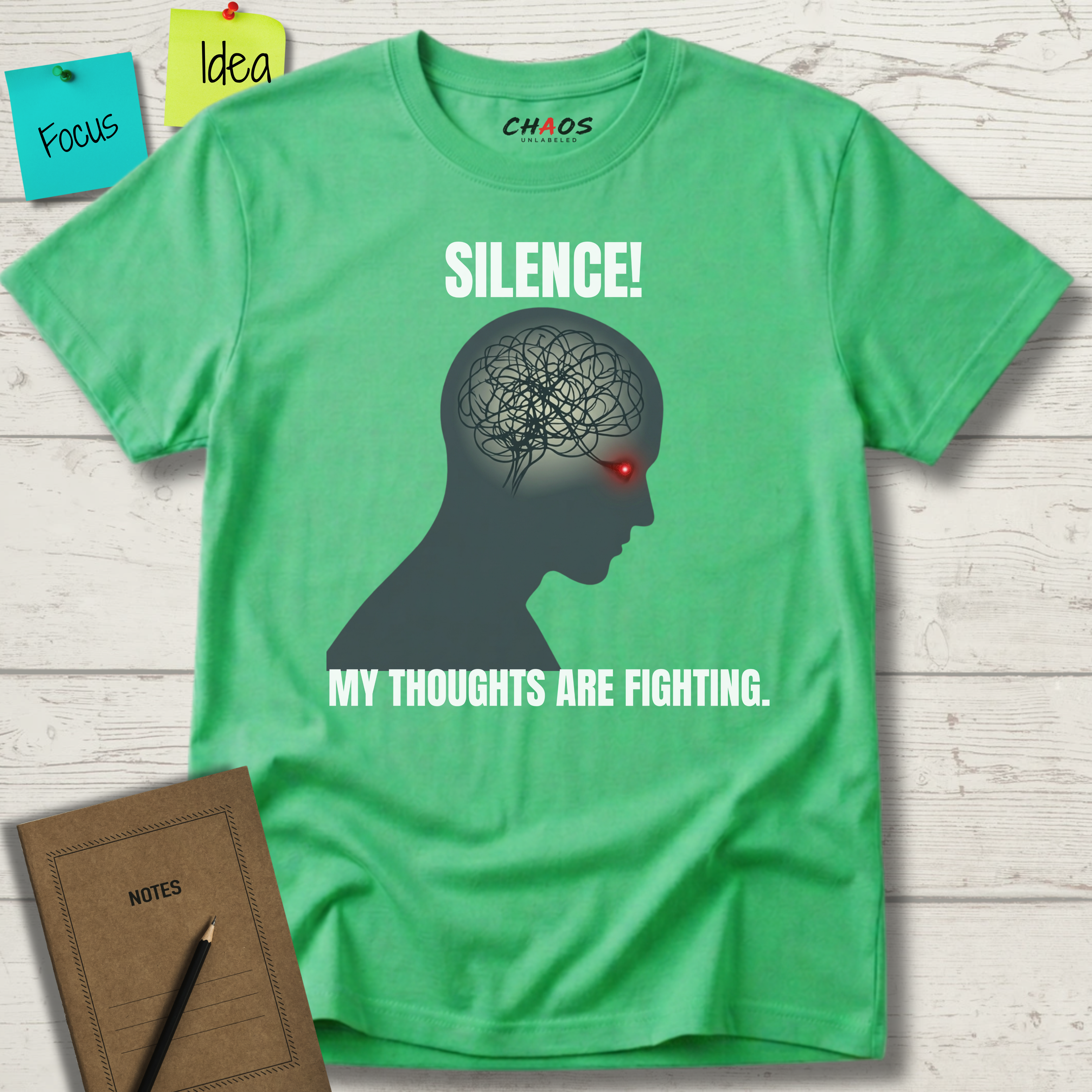 Silence! My Thoughts Are Fighting T-Shirt