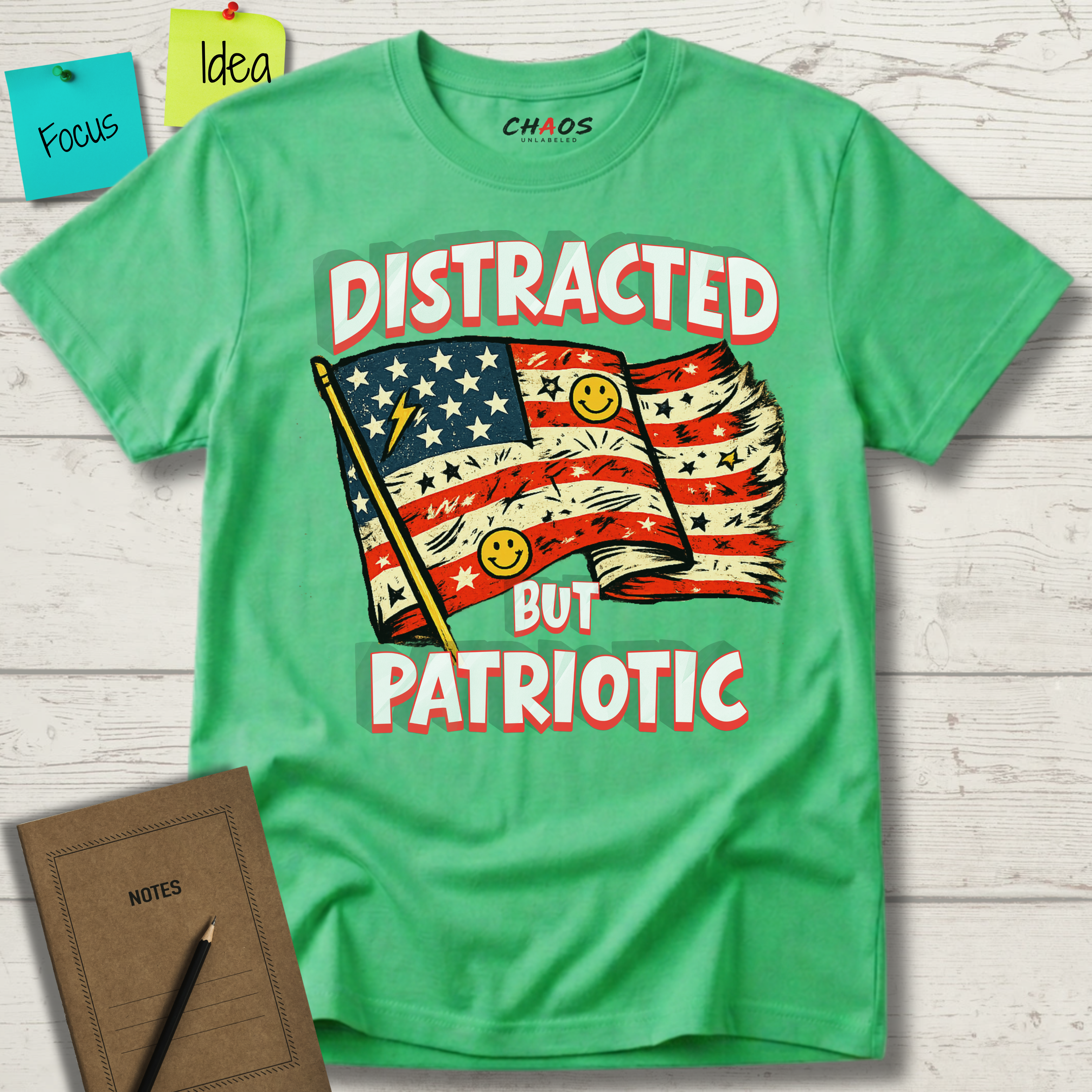 Distracted But Patriotic T-Shirt