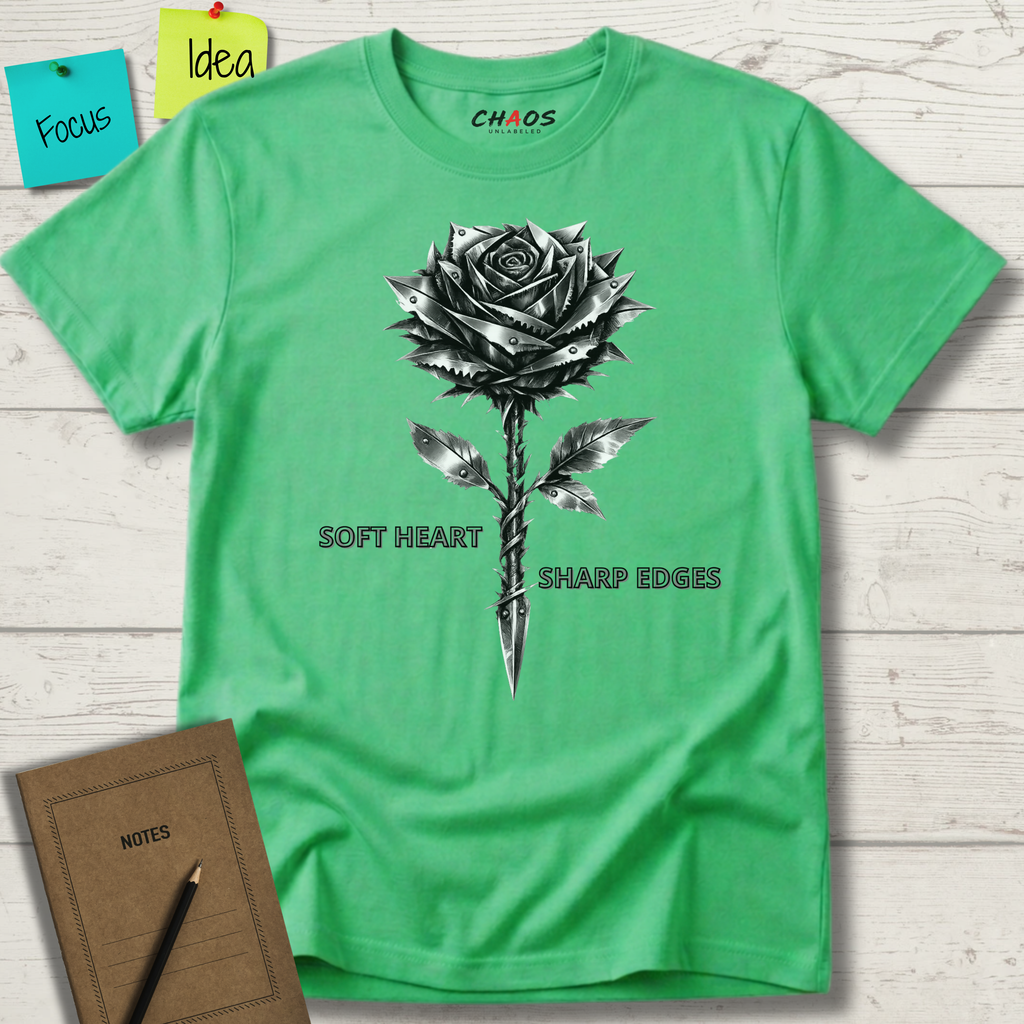 SOFT HEART SHARP EDGES T-SHIRT