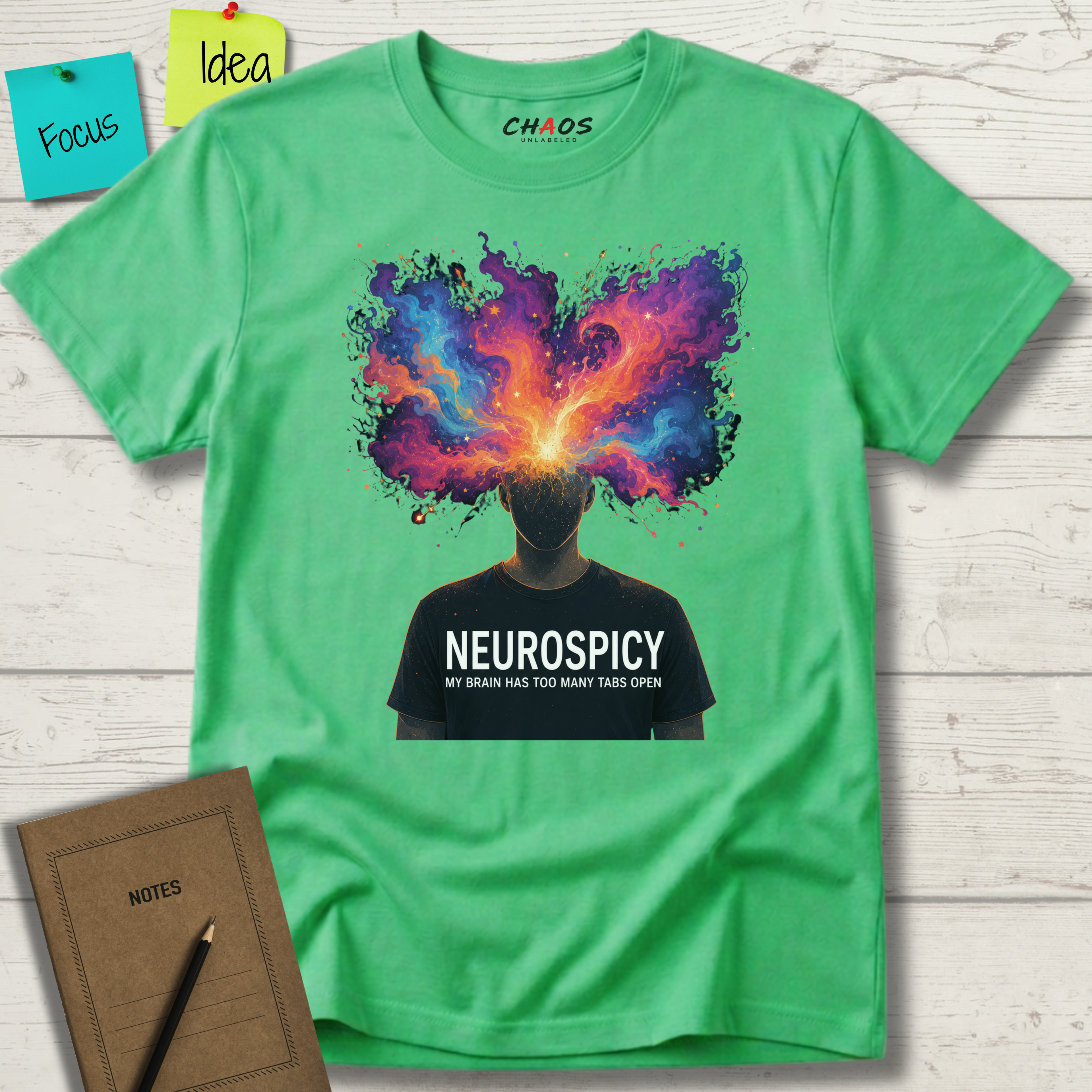 Neurospicy My Brain Has Too Many Tabs Open T-Shirt
