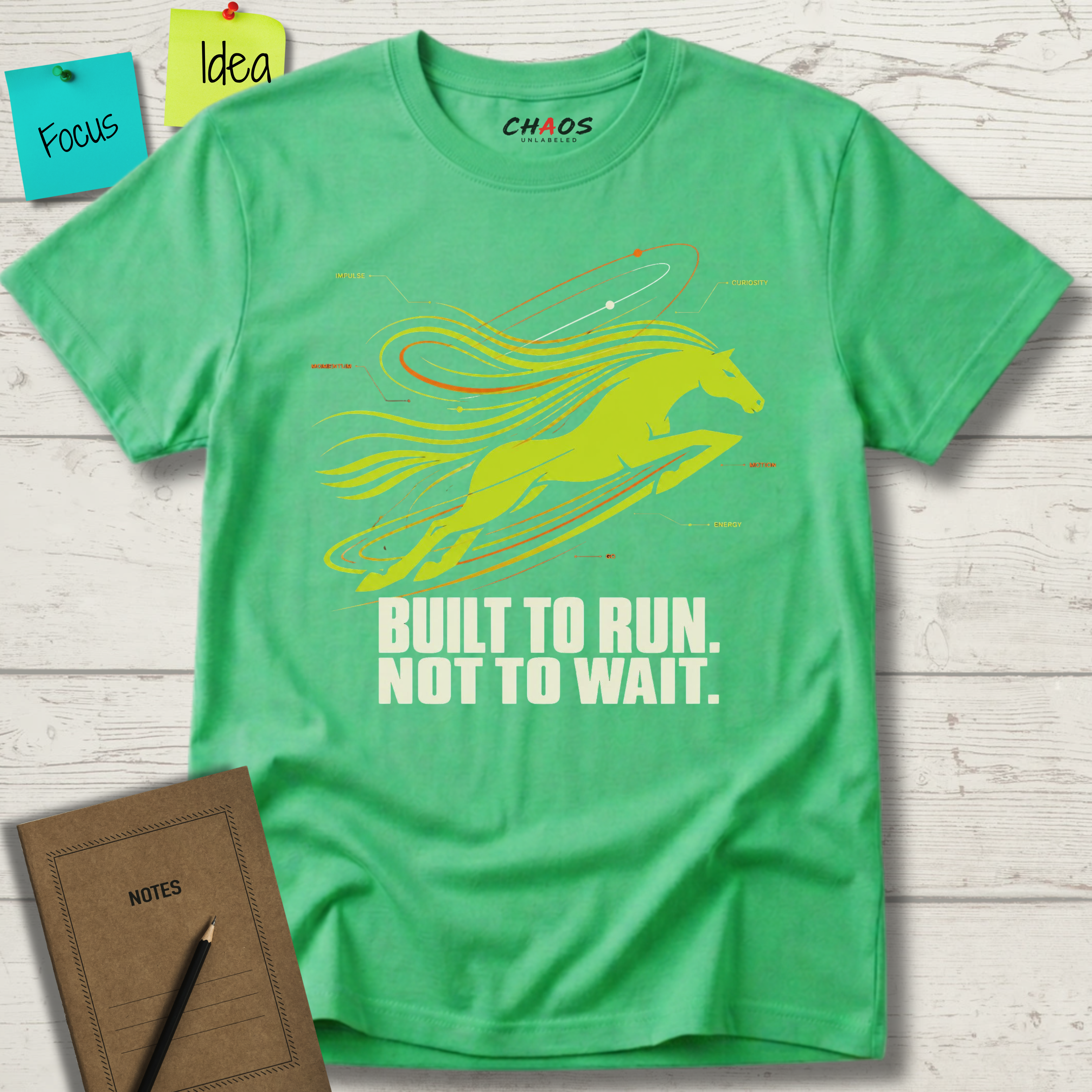 BUILT TO RUN NOT TO WAIT T-SHIRT