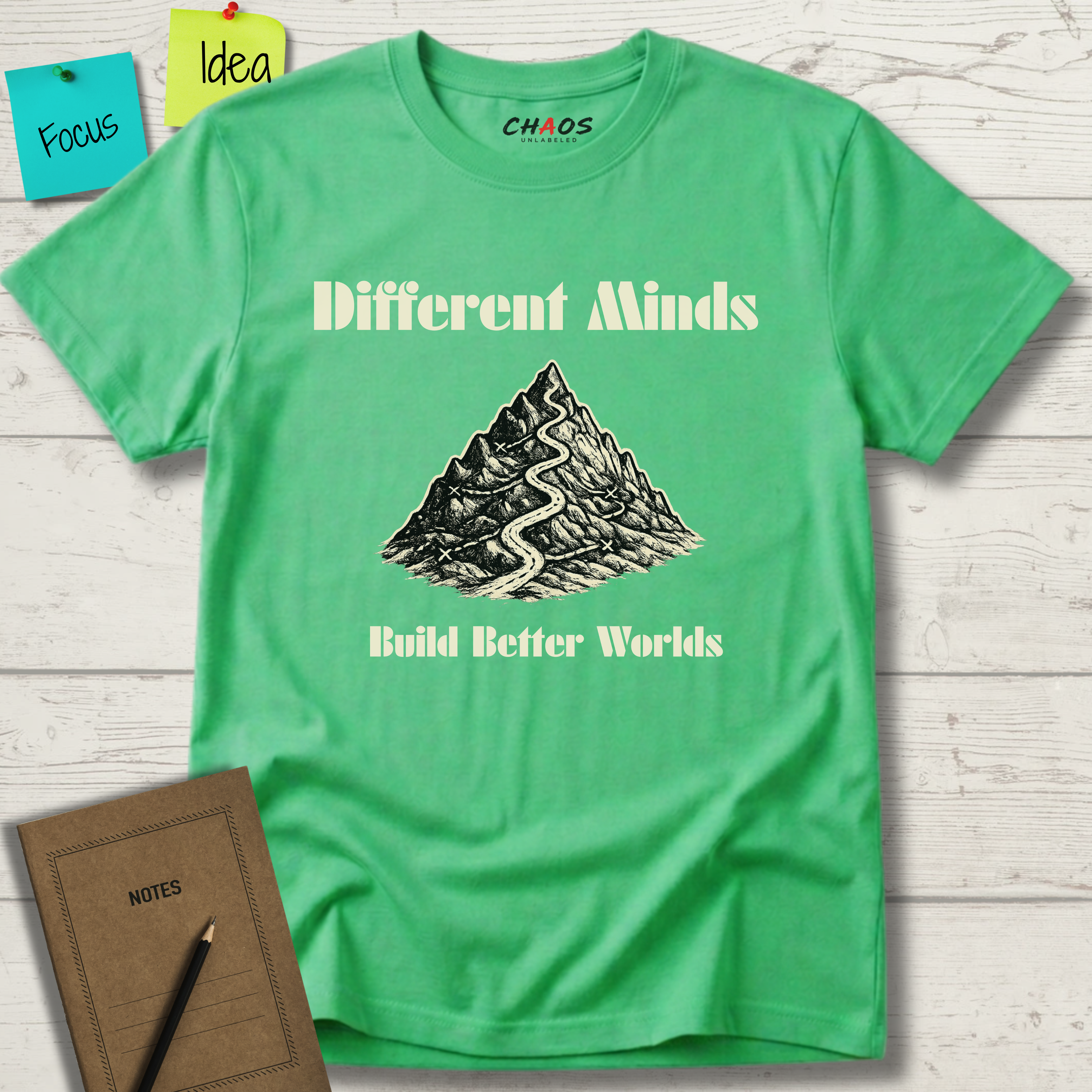 Different Minds Build Better Worlds T-Shirt