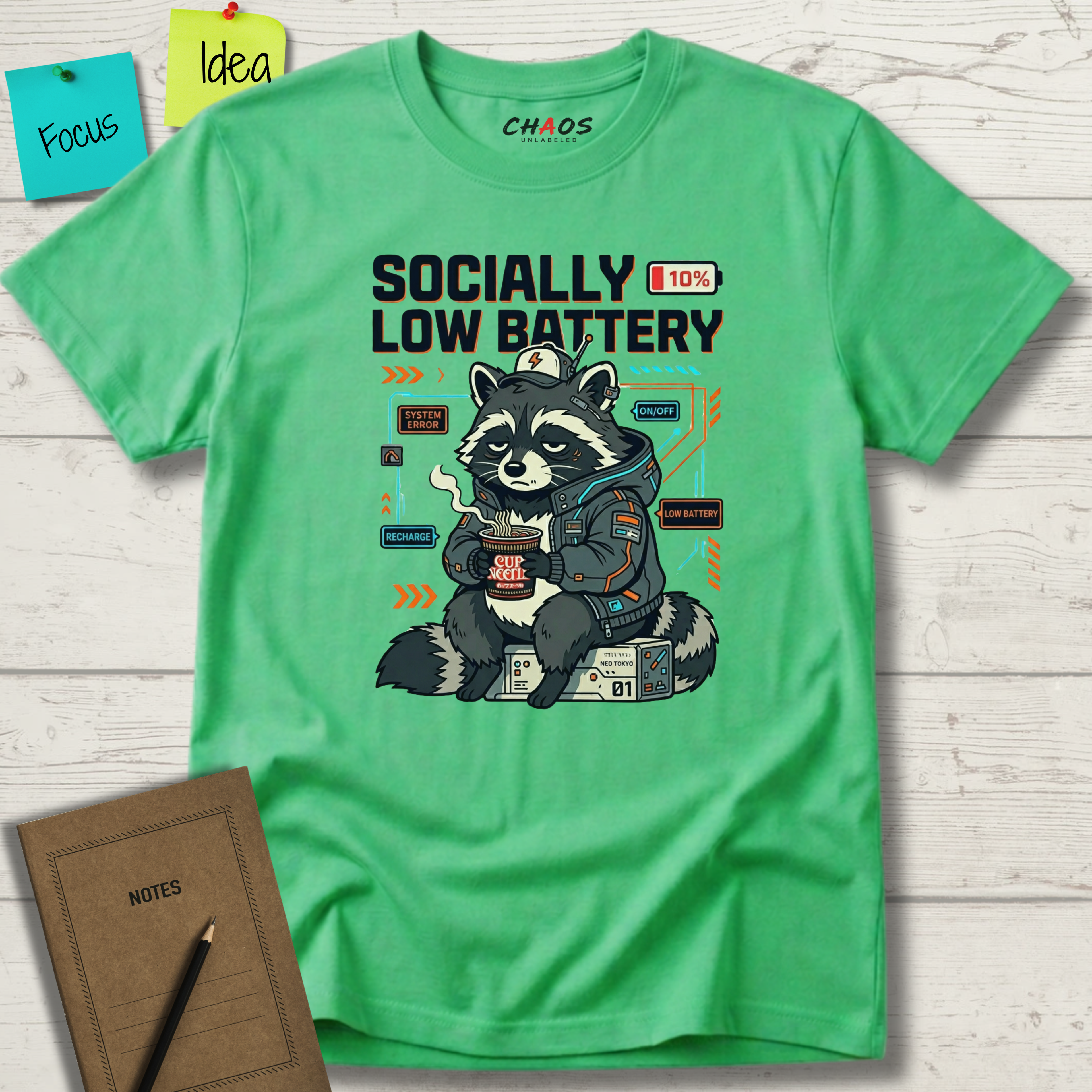 Socially Low Baterry T-Shirt